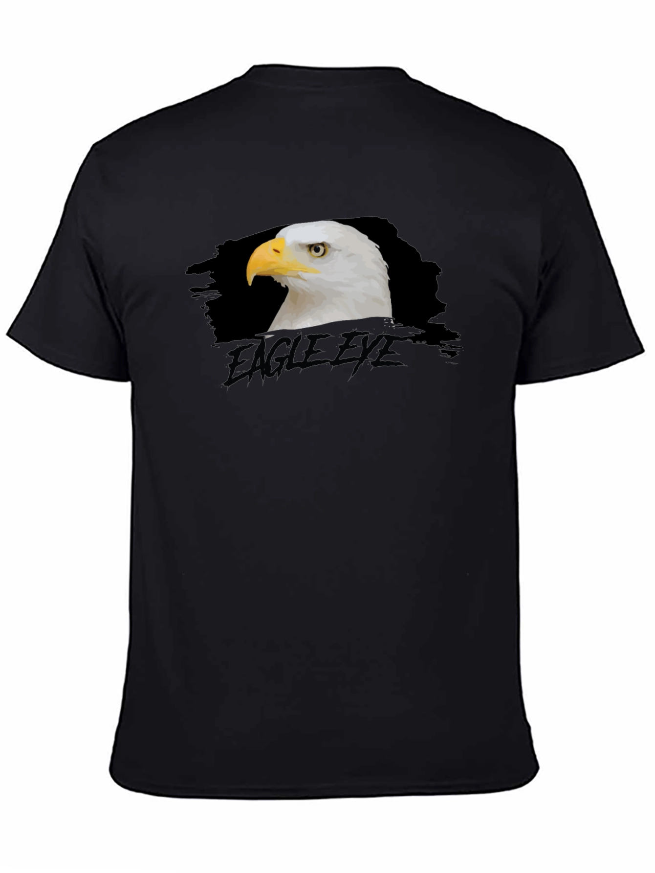 Eagle Eye Black T-Shirt Graphic Print