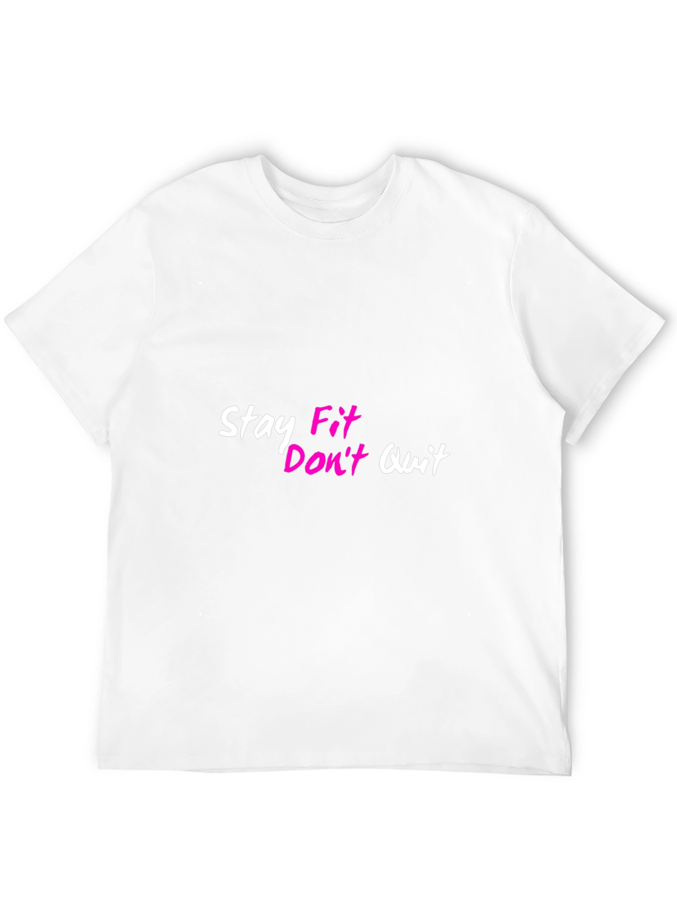 Stay Fit Dont Quit Black T-Shirt