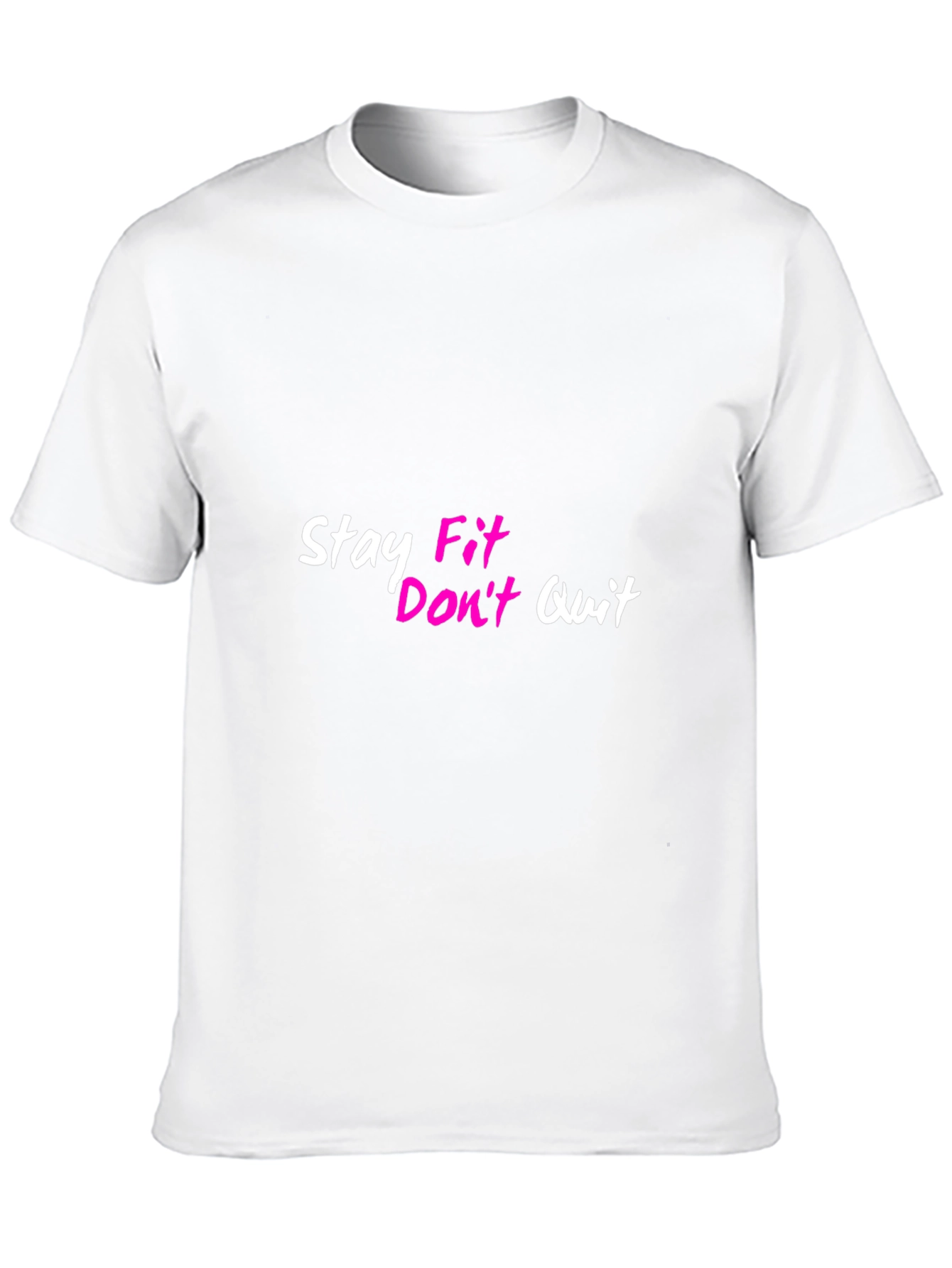 Stay Fit Dont Quit Black T-Shirt