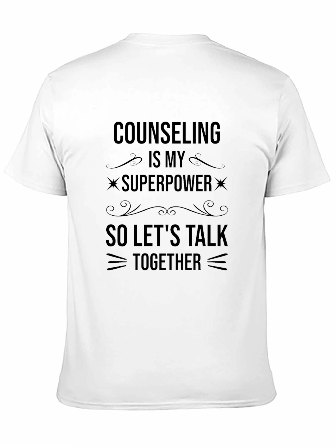 Counseling is My Superpower T-Shirt - Black