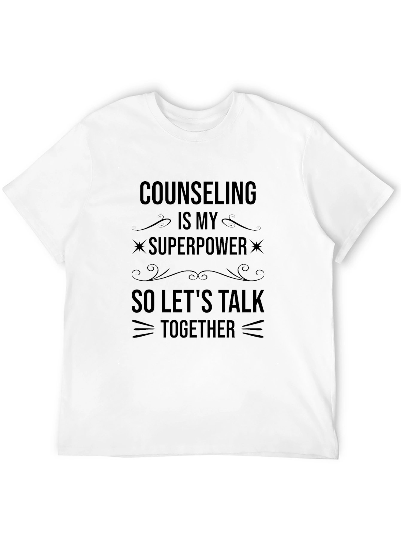 Counseling is My Superpower T-Shirt - Black