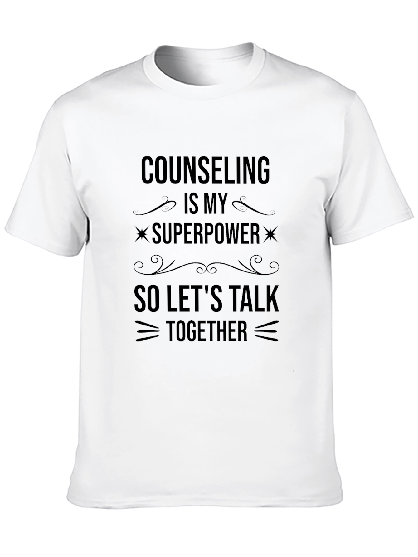 Counseling is My Superpower T-Shirt - Black