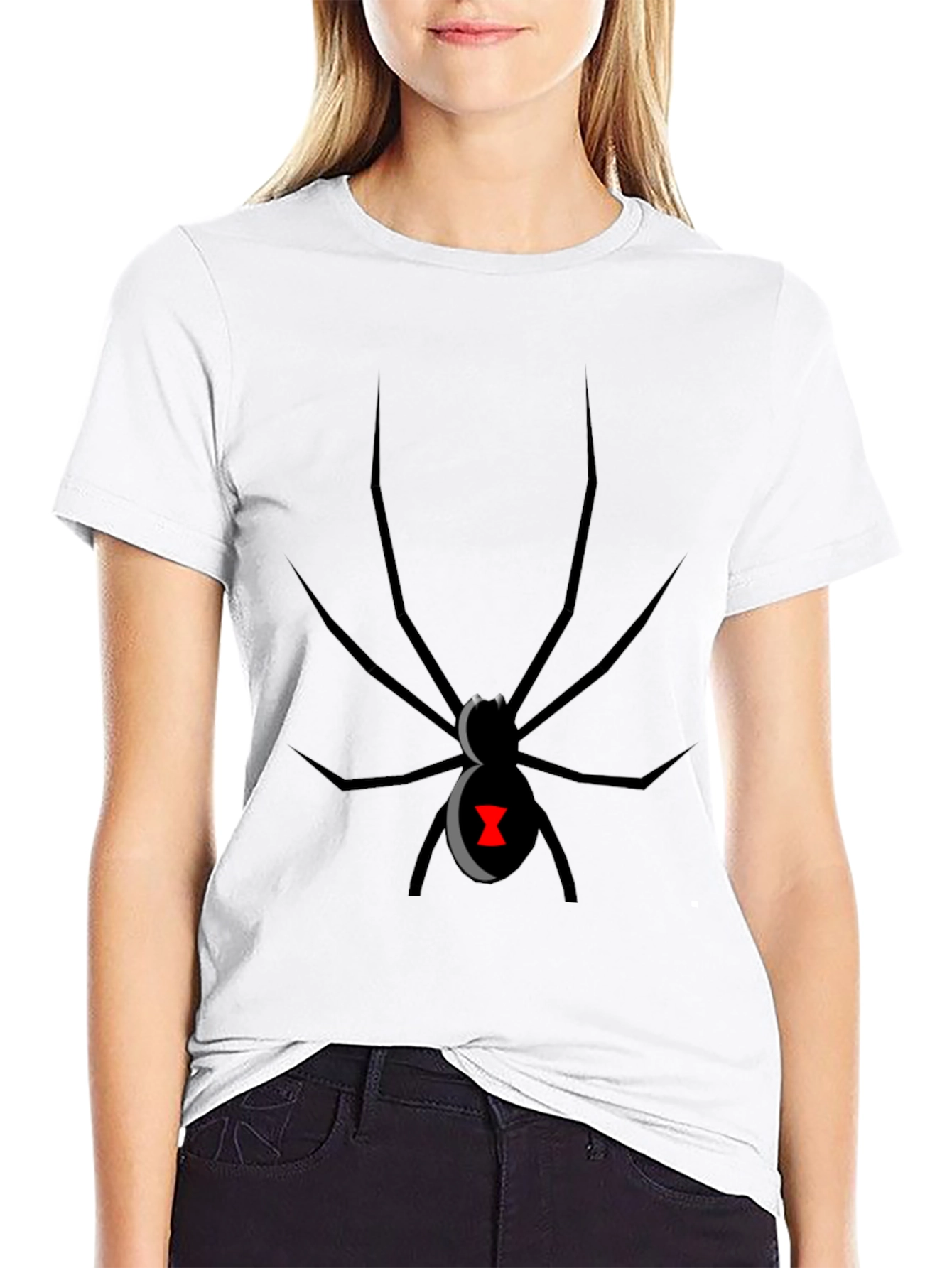 Black Widow Spider Graphic Tee - Stylish & Unique