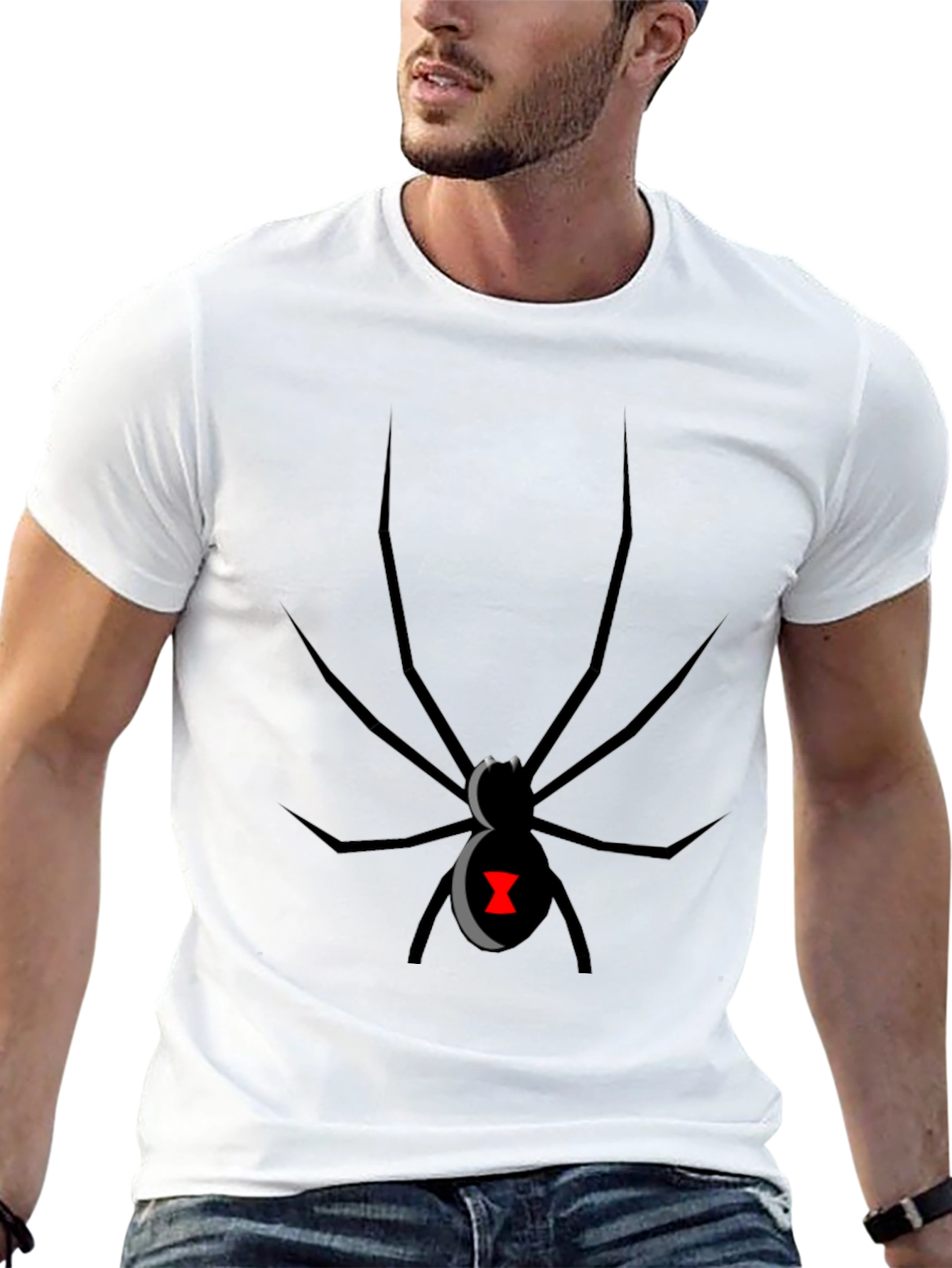 Black Widow Spider Graphic Tee - Stylish & Unique