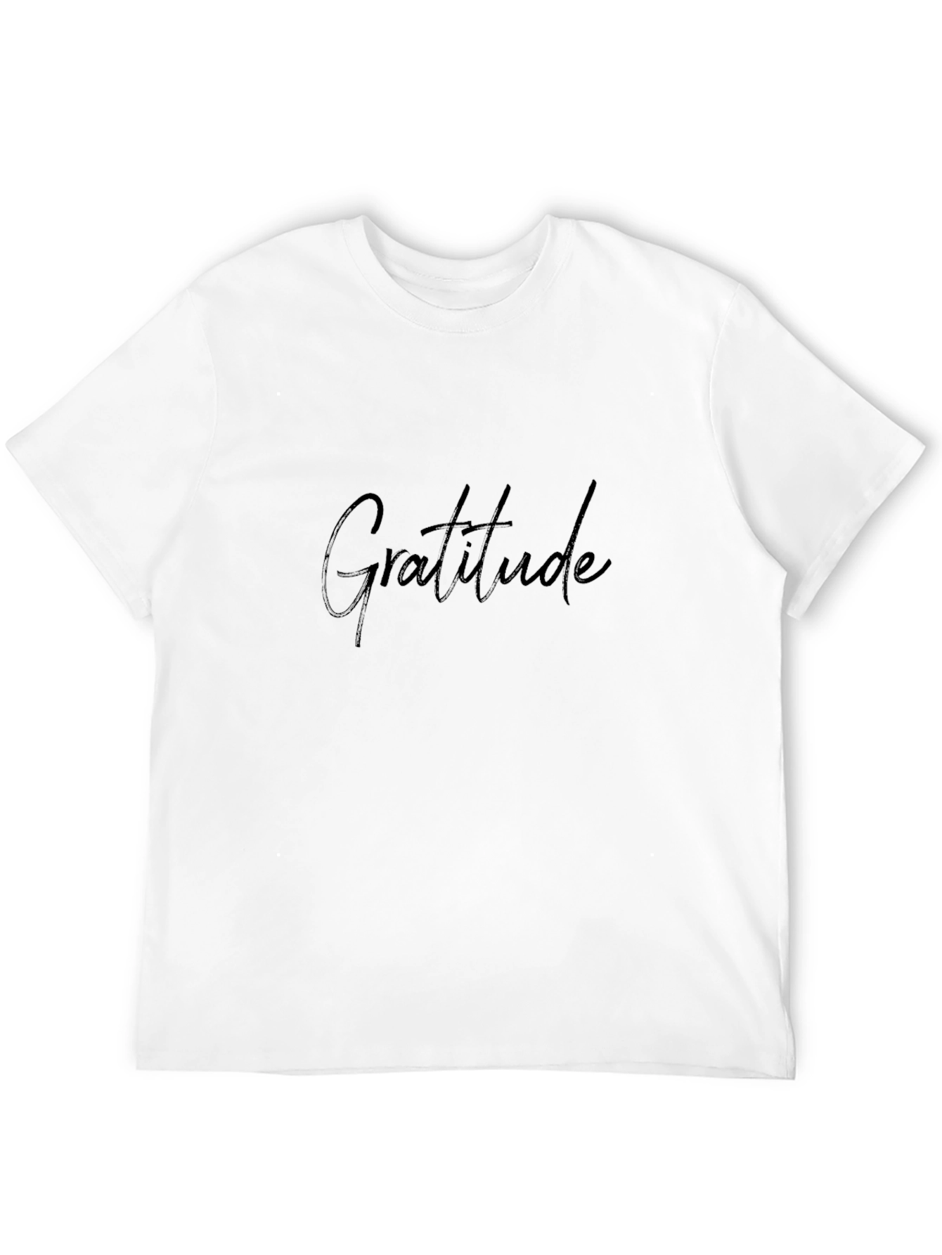 Gratitude Black Tee - Stylish & Comfortable