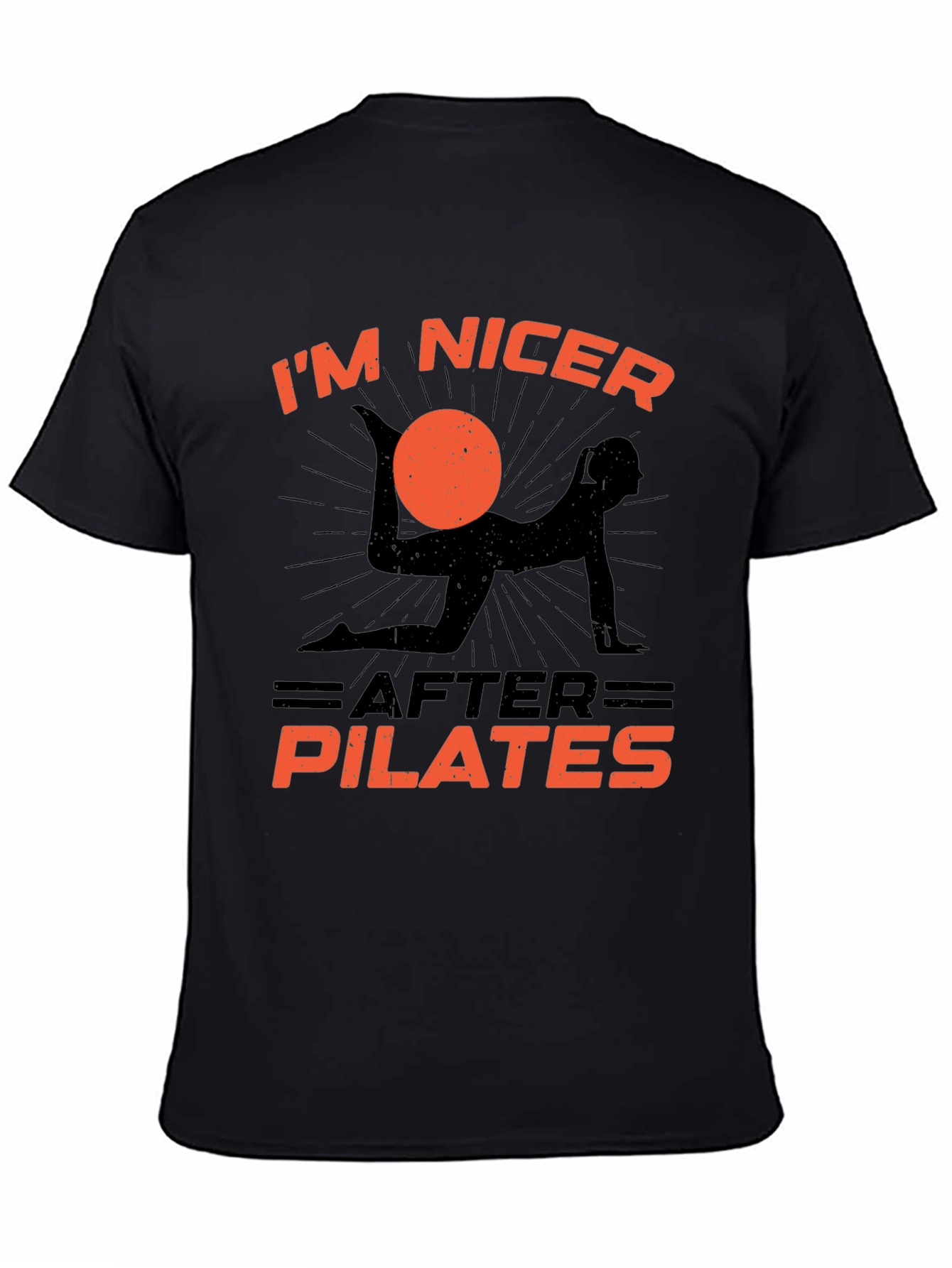Pilates T-Shirt: Im Nicer After Pilates Graphic Tee