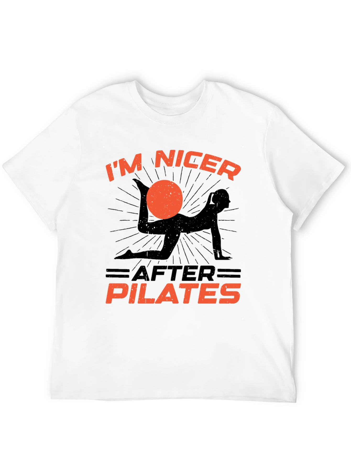 Pilates T-Shirt: Im Nicer After Pilates Graphic Tee