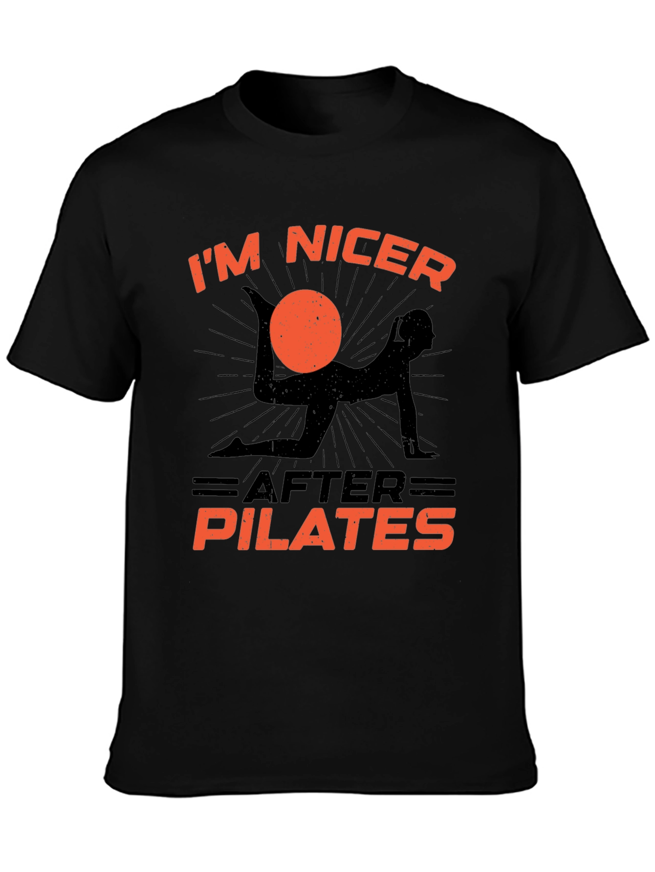 Pilates T-Shirt: Im Nicer After Pilates Graphic Tee
