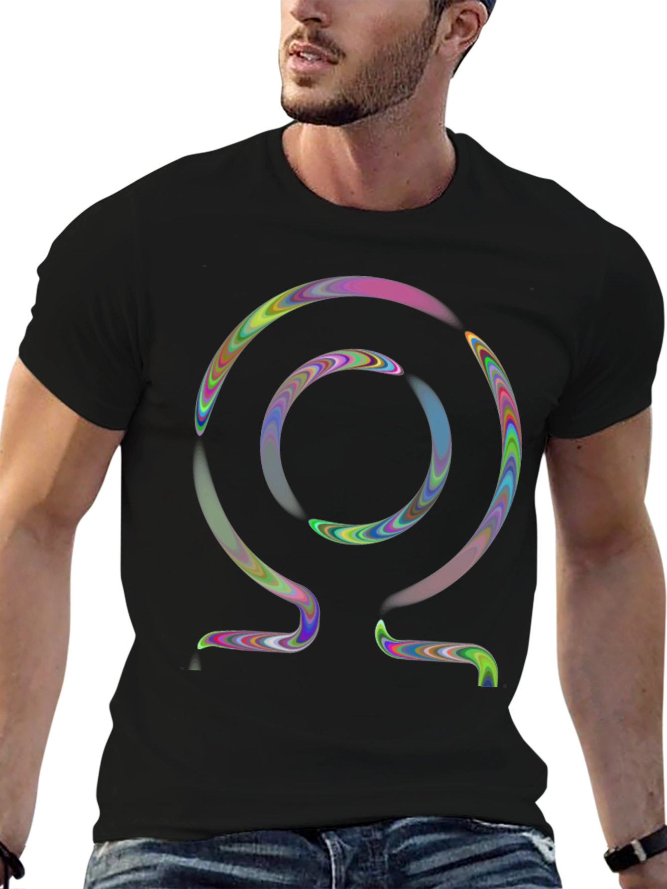 Abstract Omega Symbol T-Shirt