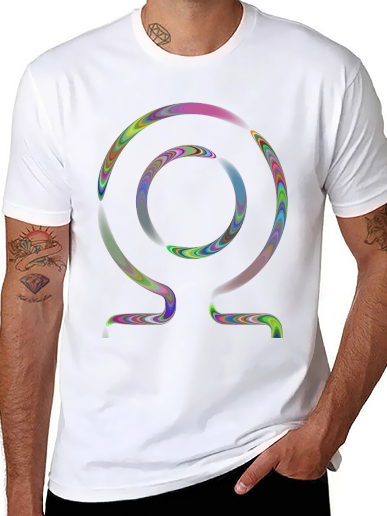 Abstract Omega Symbol T-Shirt