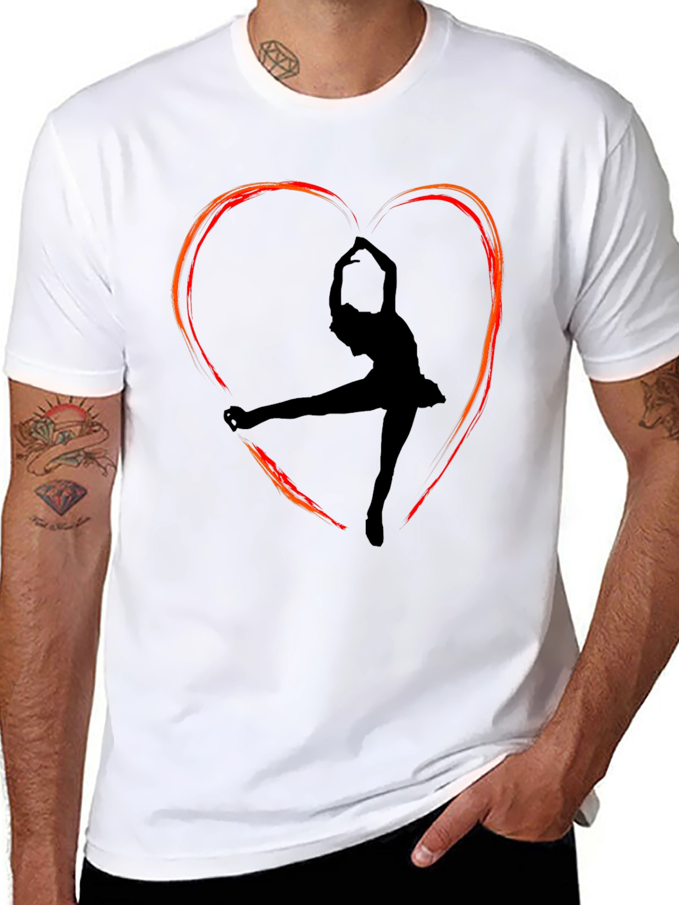 Ballerina Heart T-Shirt - Artistic Dance Tee