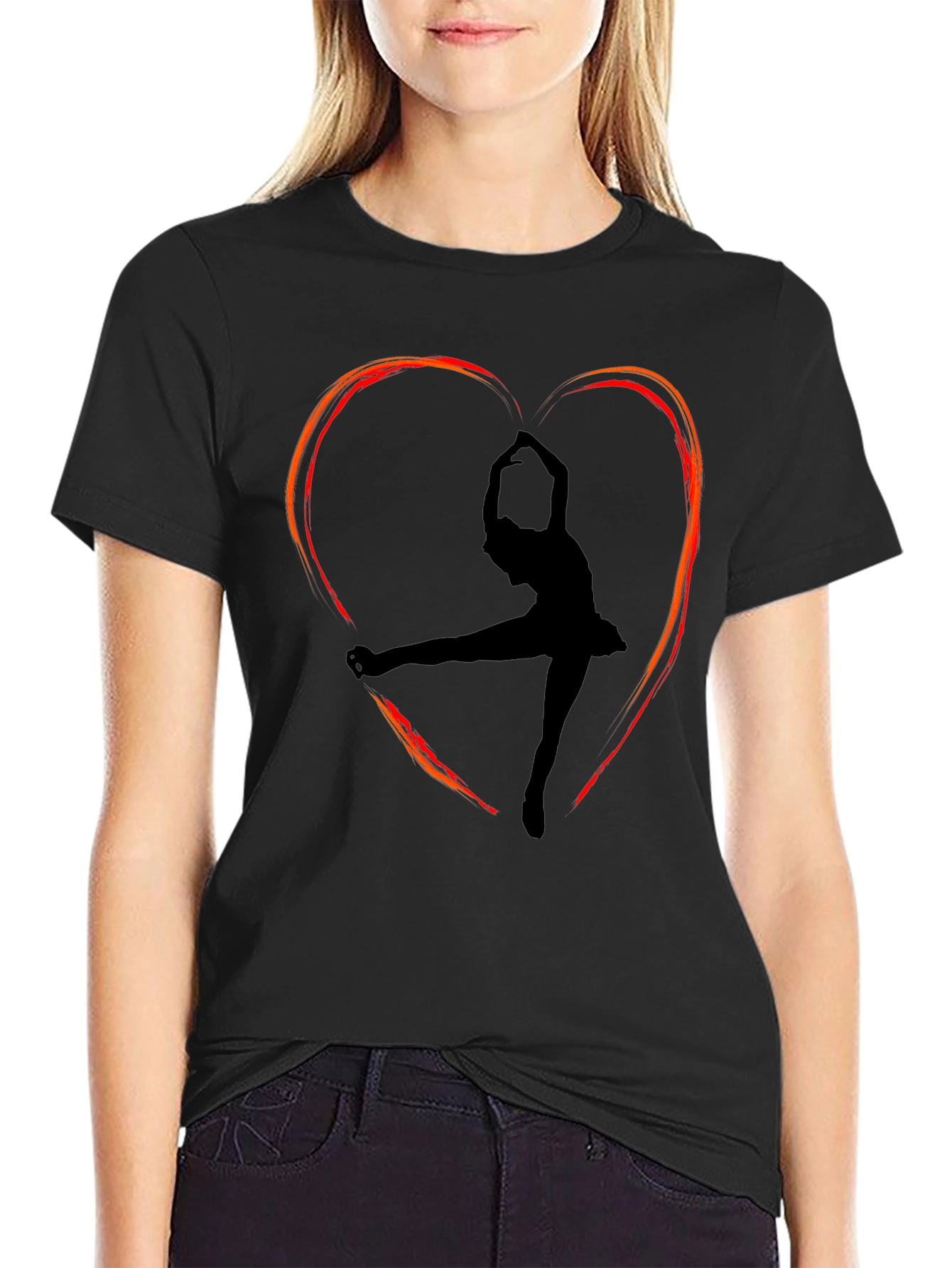 Ballerina Heart T-Shirt - Artistic Dance Tee