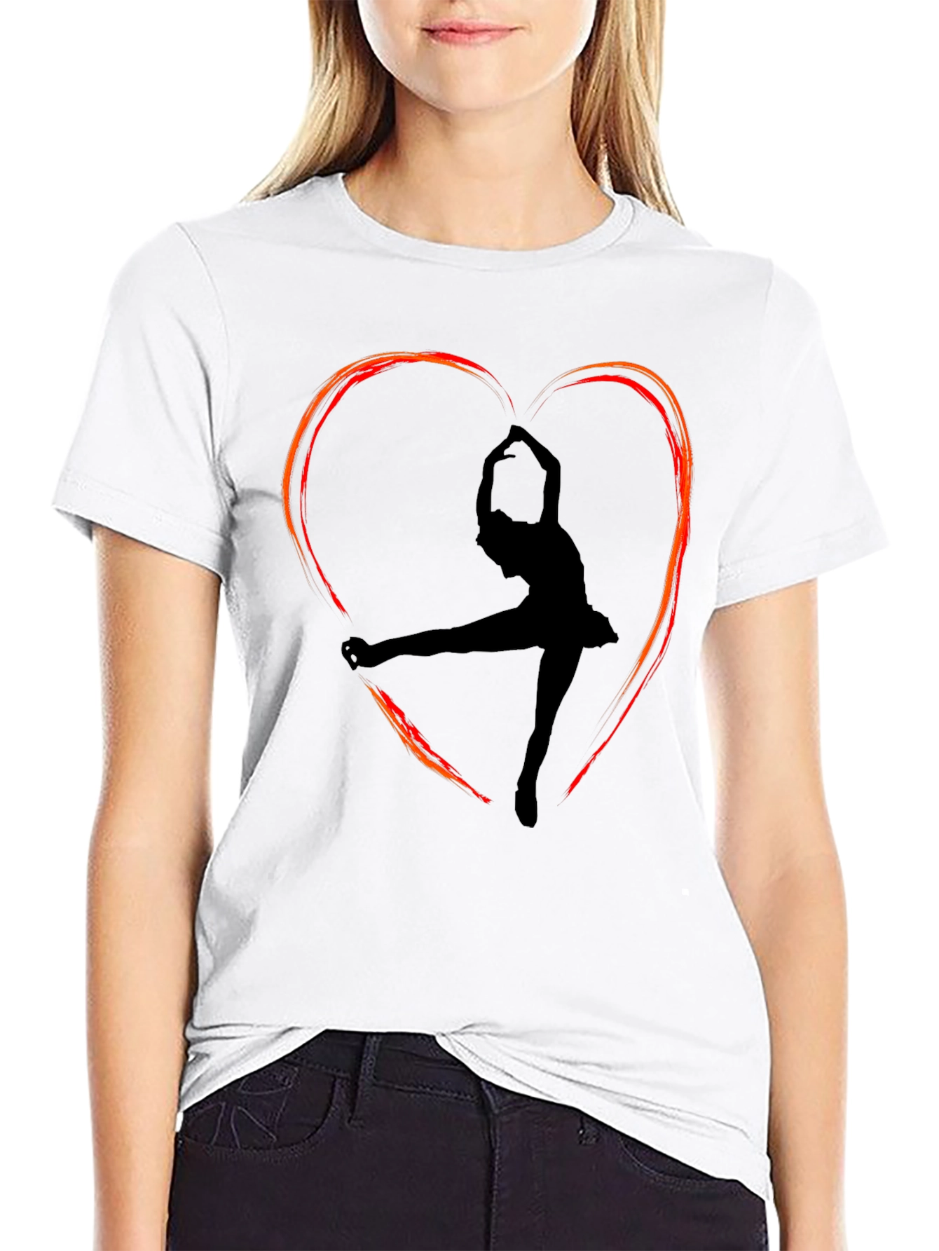 Ballerina Heart T-Shirt - Artistic Dance Tee