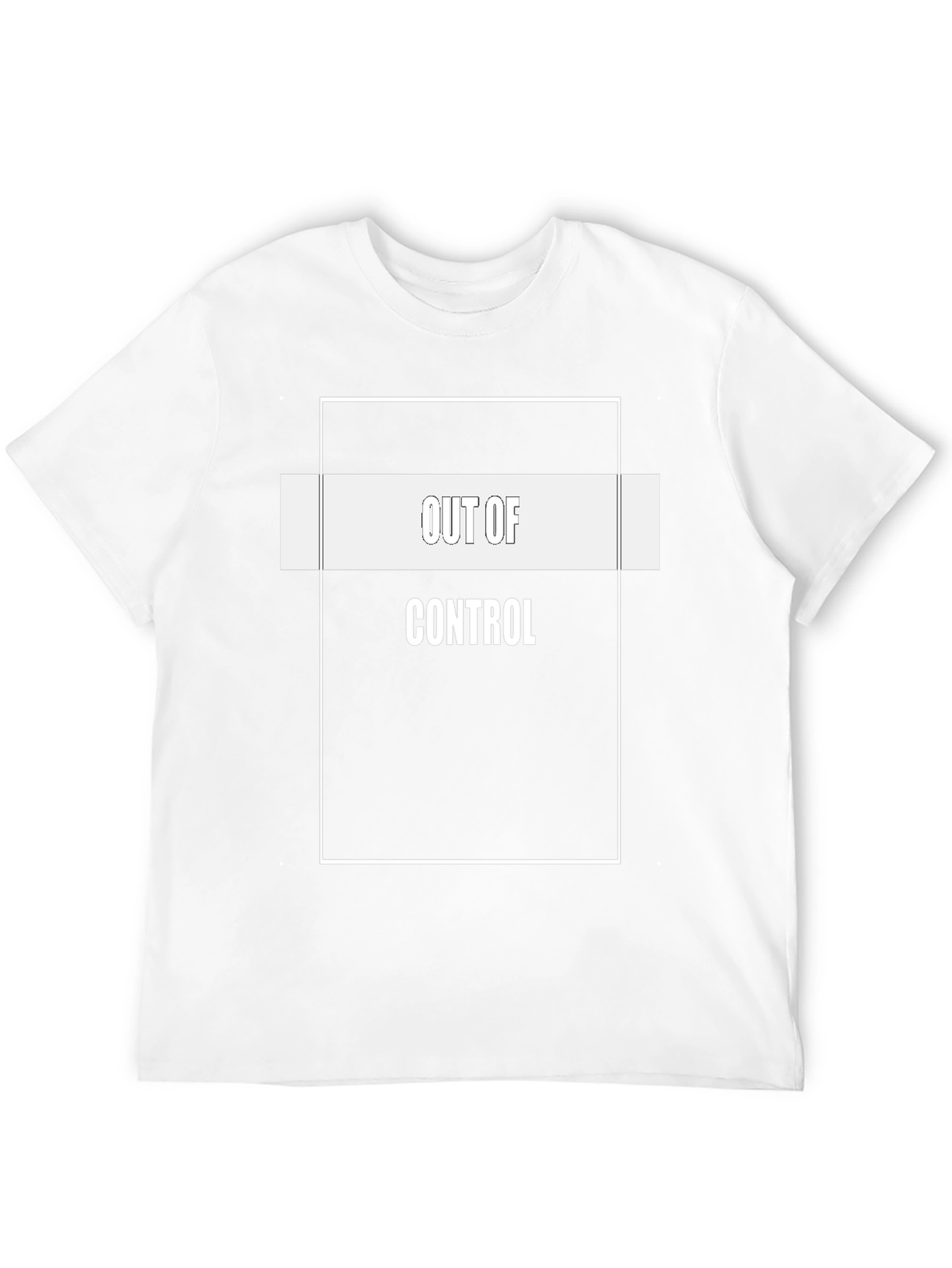 Out of Control Graphic Tee - Black Cotton Blend