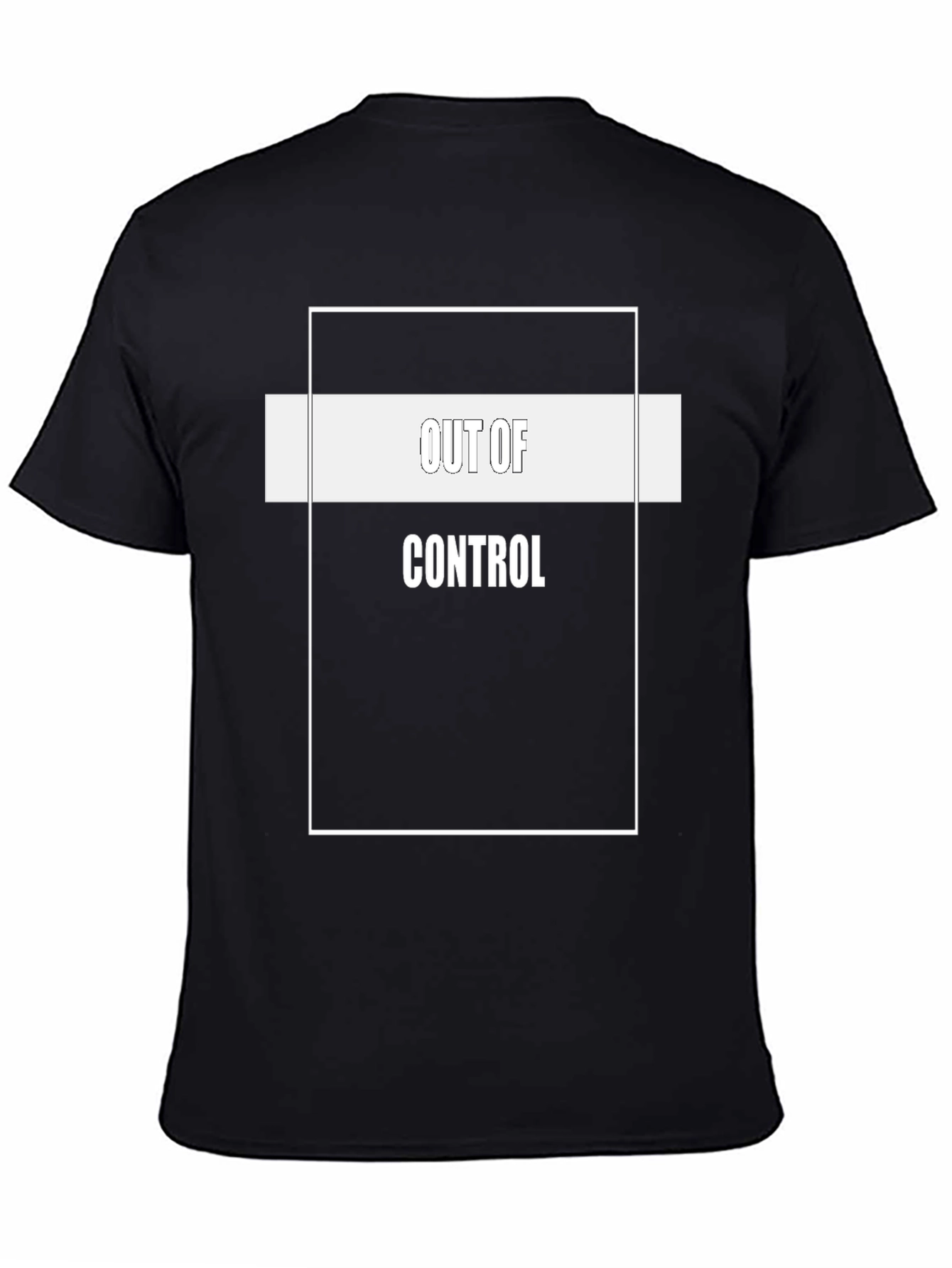 Out of Control Graphic Tee - Black Cotton Blend