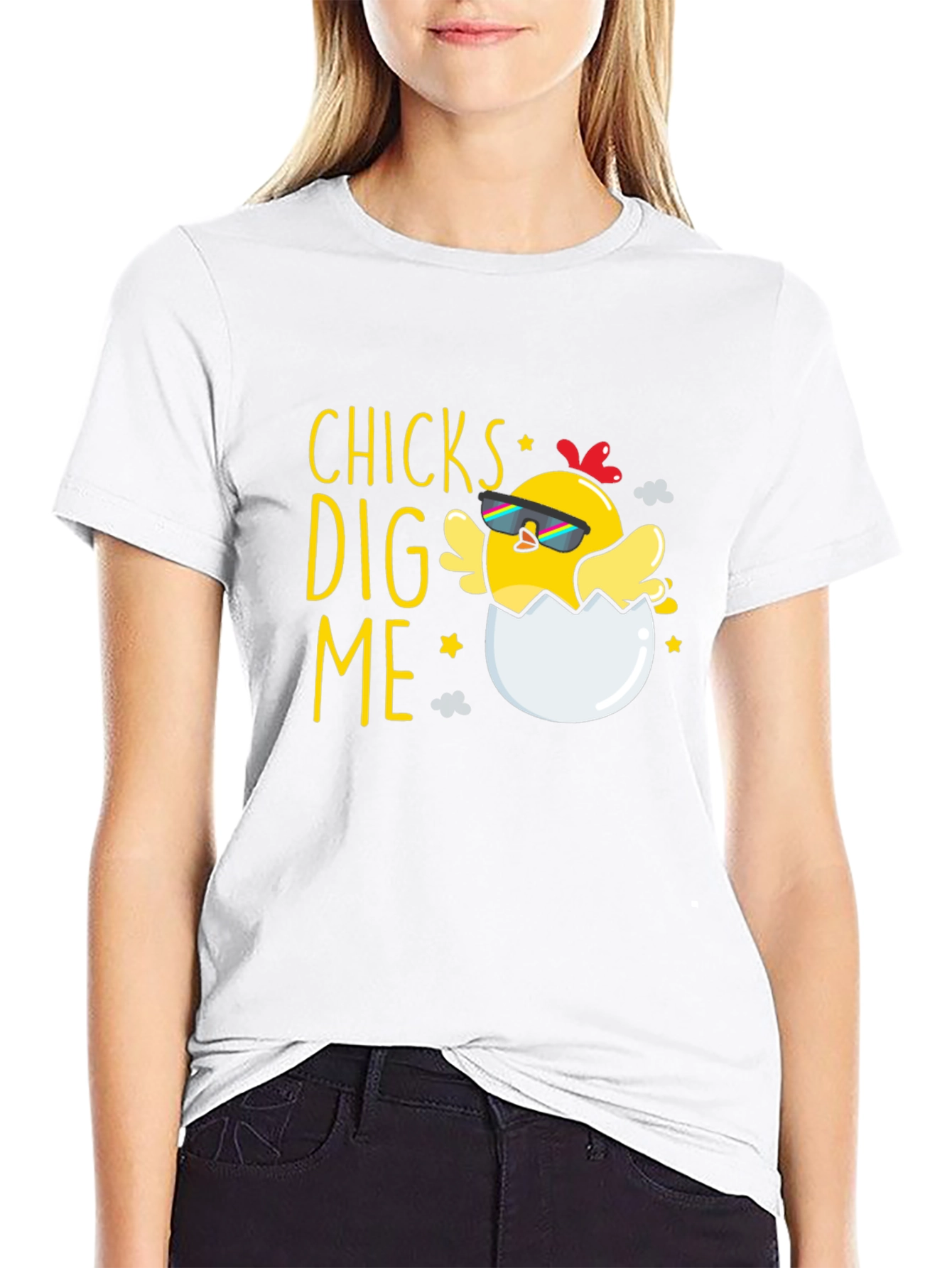 Funny Chicks Dig Me Easter T-Shirt