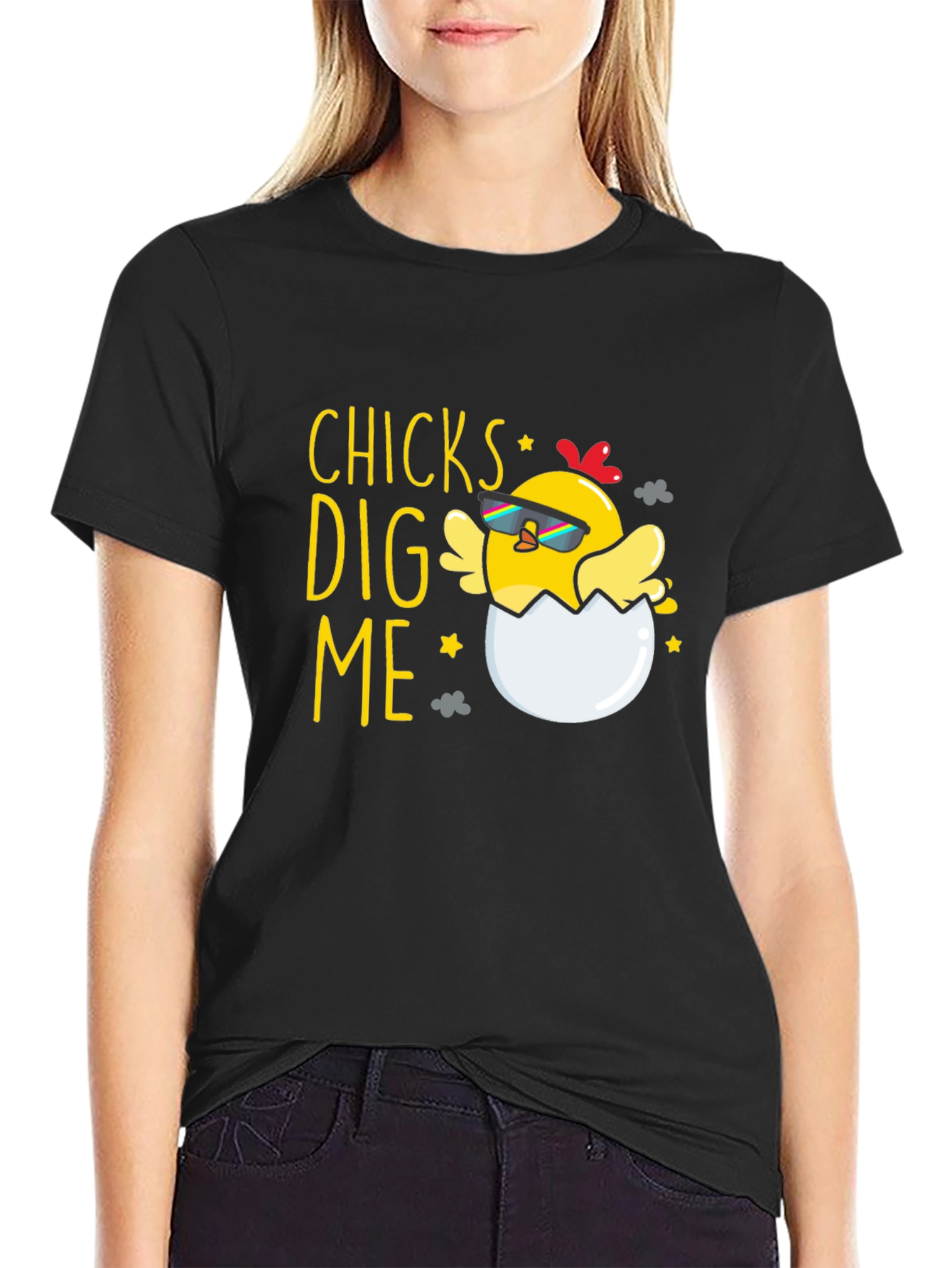 Funny Chicks Dig Me Easter T-Shirt