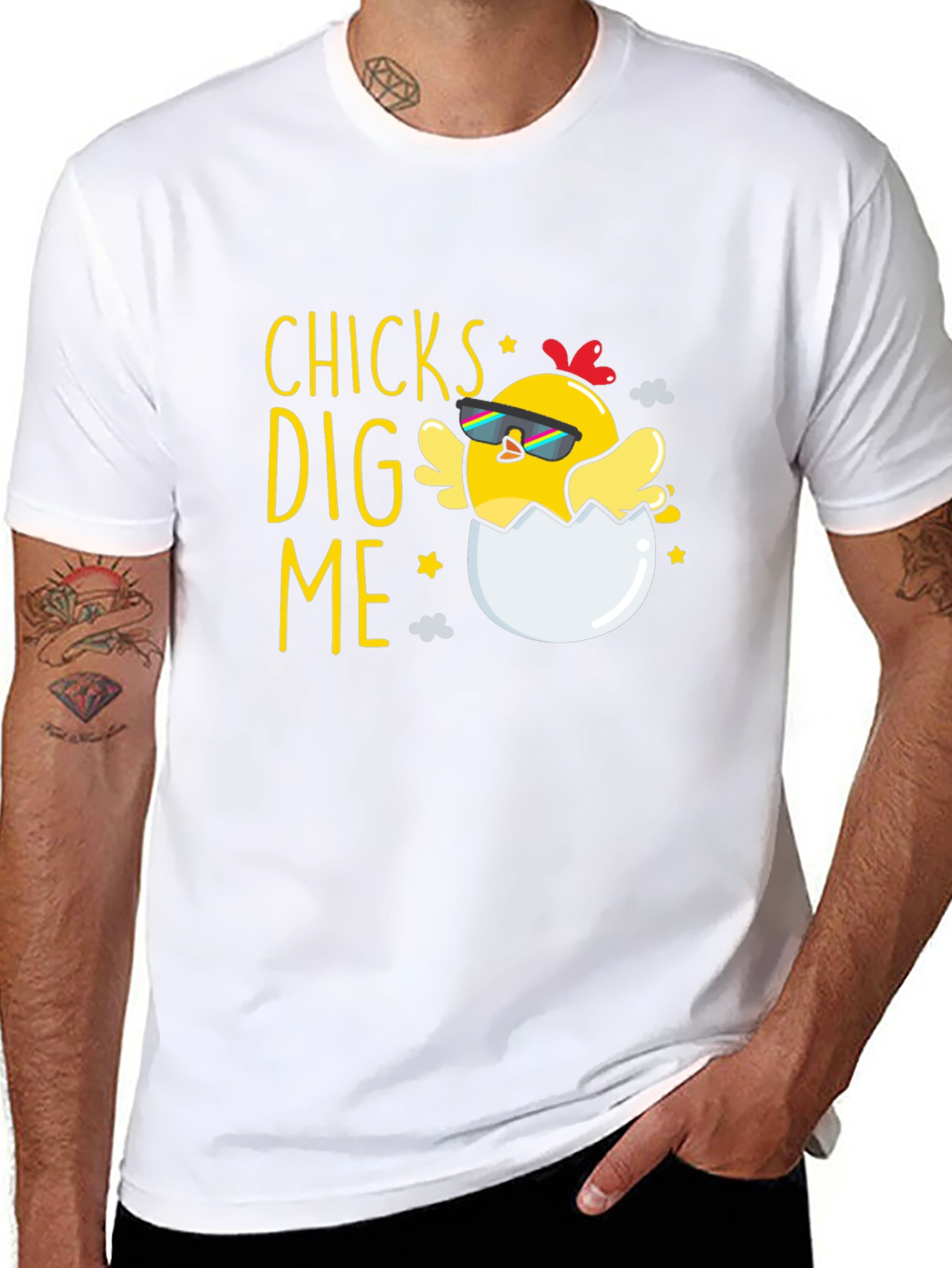 Funny Chicks Dig Me Easter T-Shirt