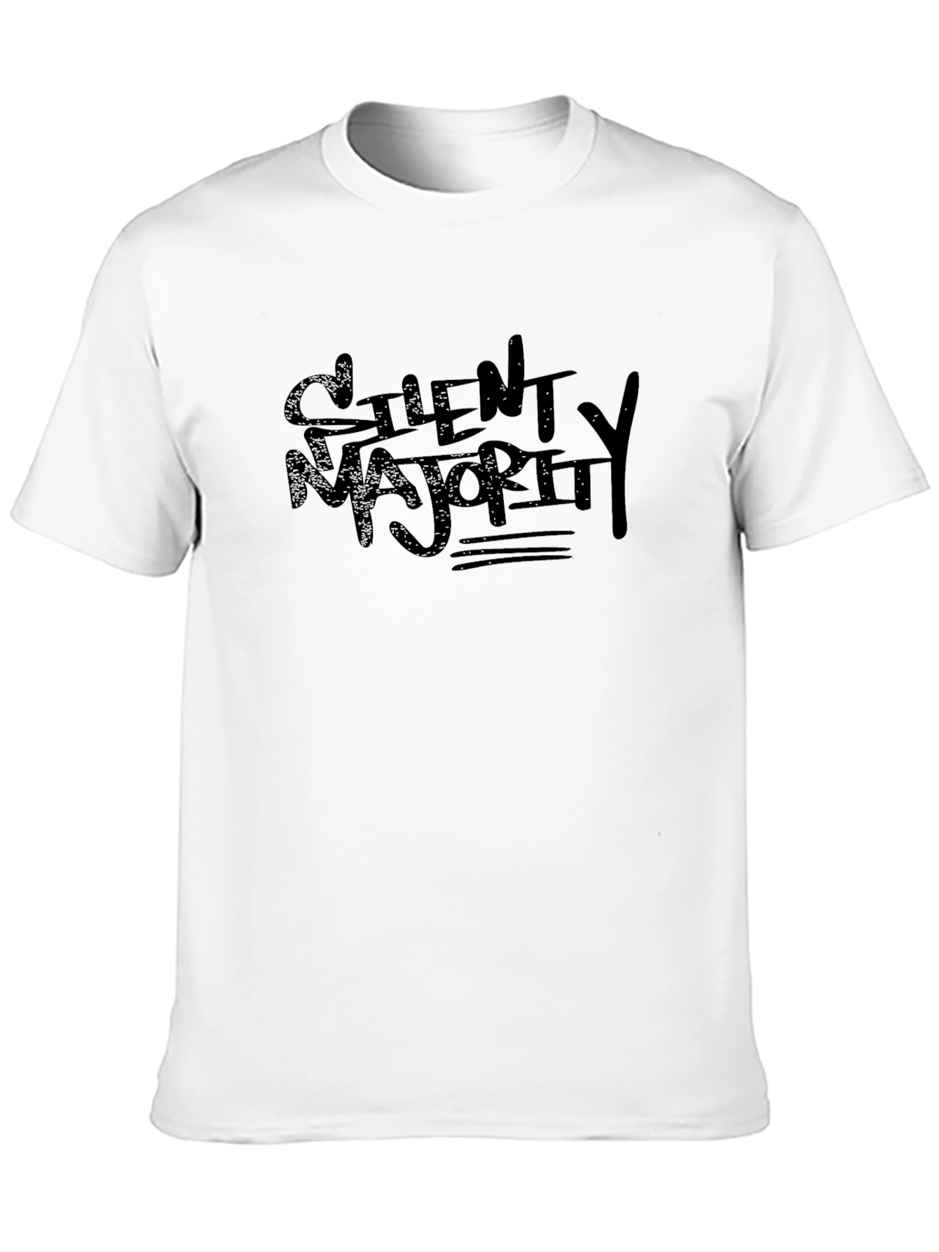 Silent Majority Graphic Black T-Shirt