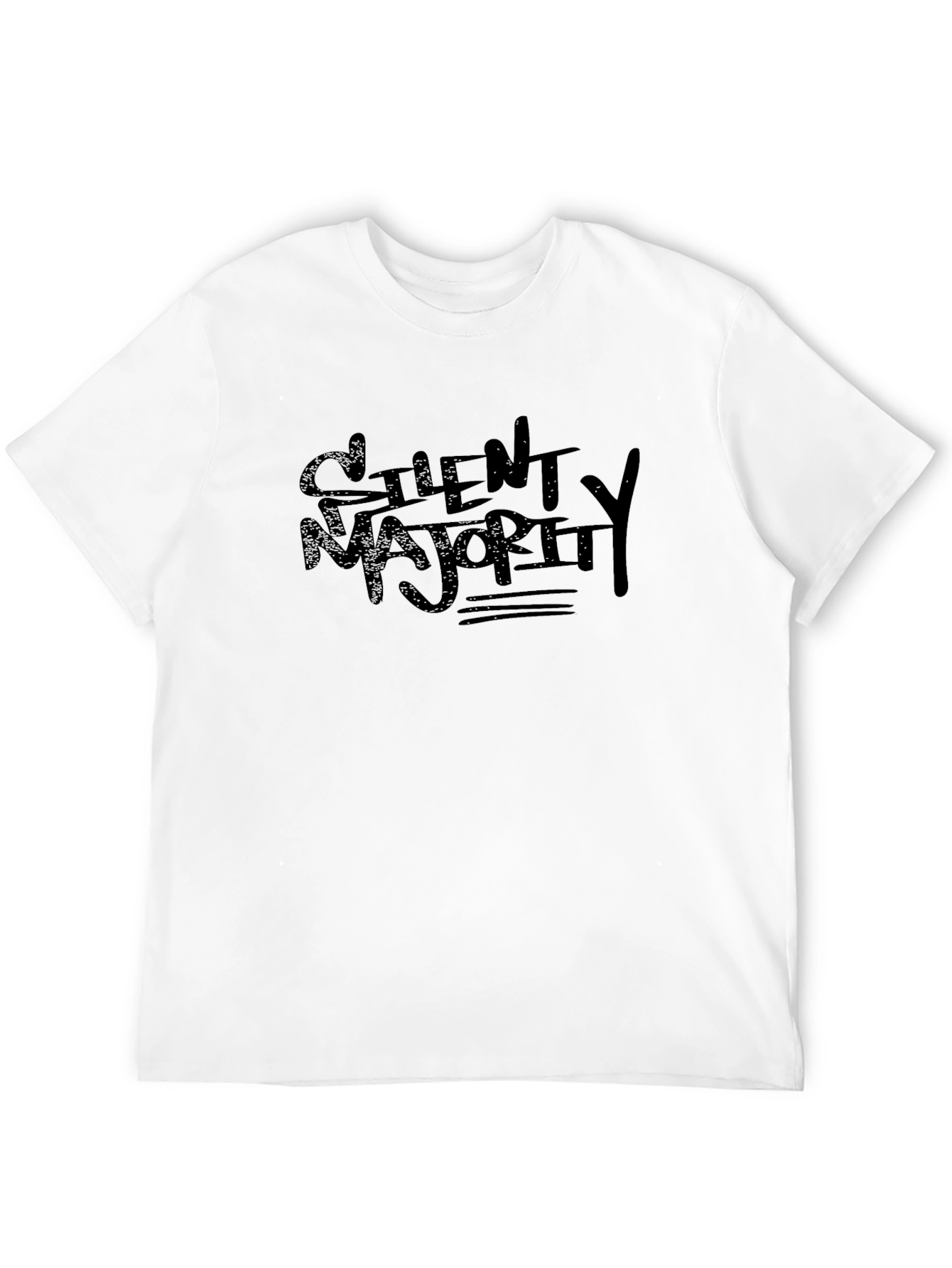 Silent Majority Graphic Black T-Shirt