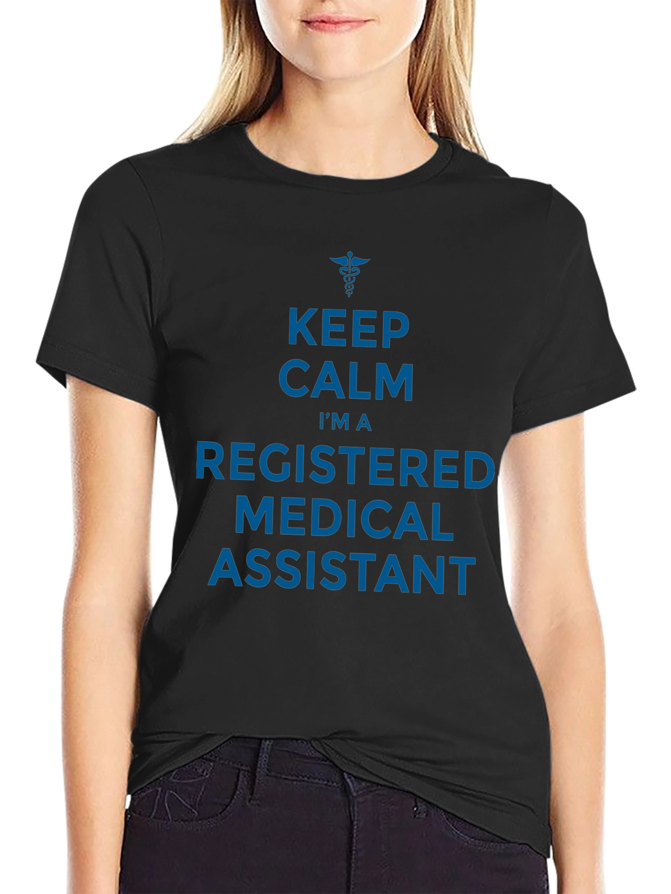 Keep Calm Registered Medical Assistant Graphic T-Shirt