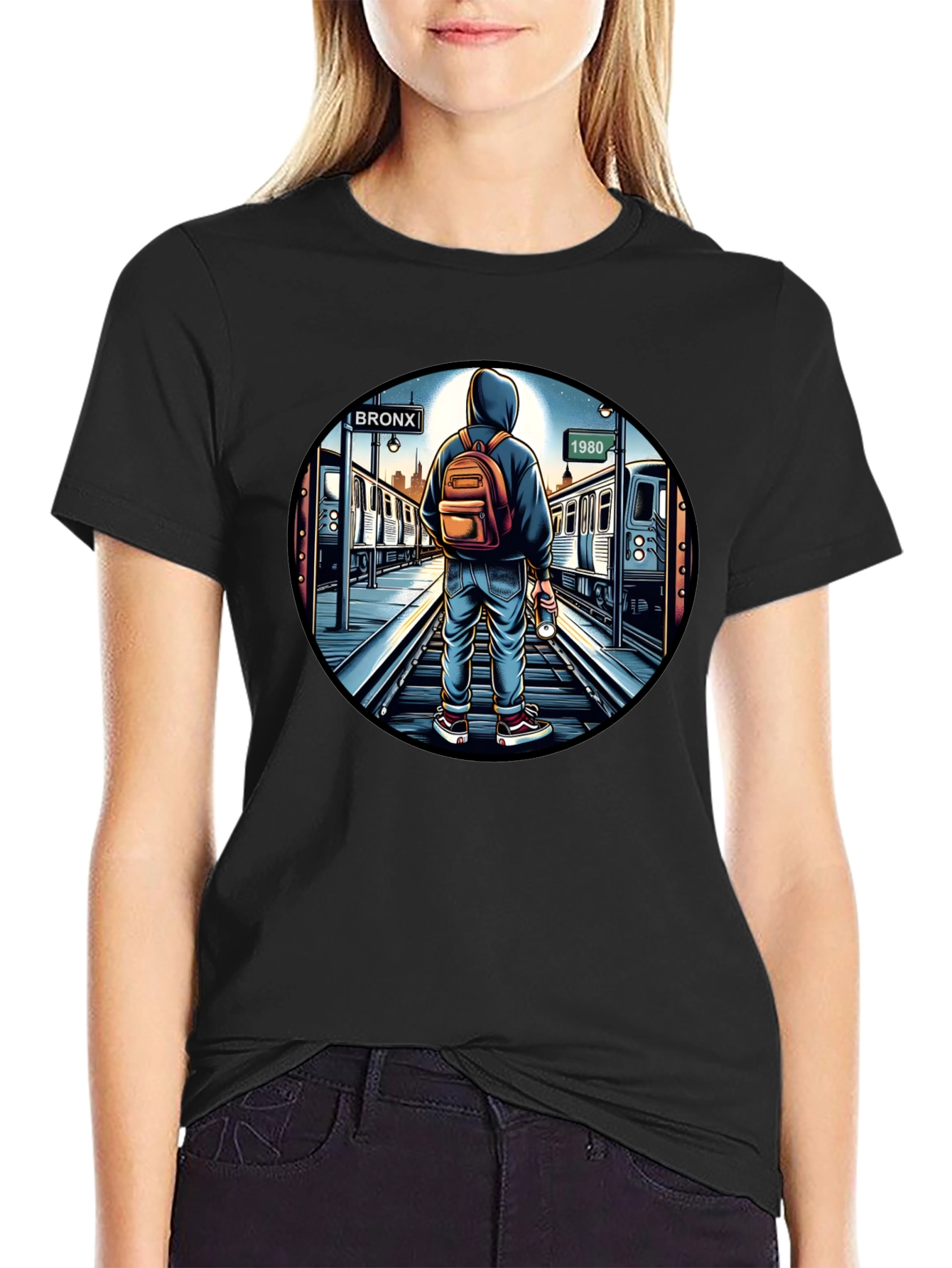 Bronx 1980s Subway Graphic Tee