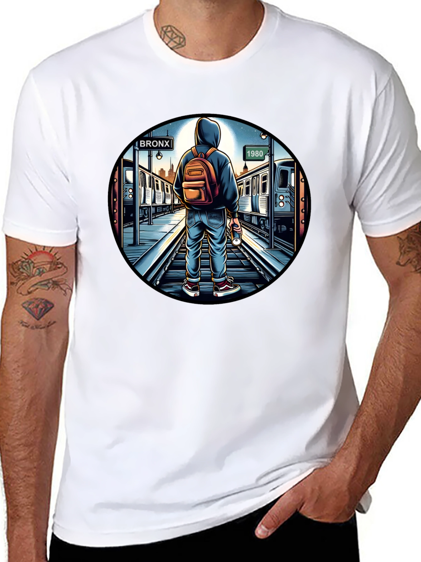 Bronx 1980s Subway Graphic Tee