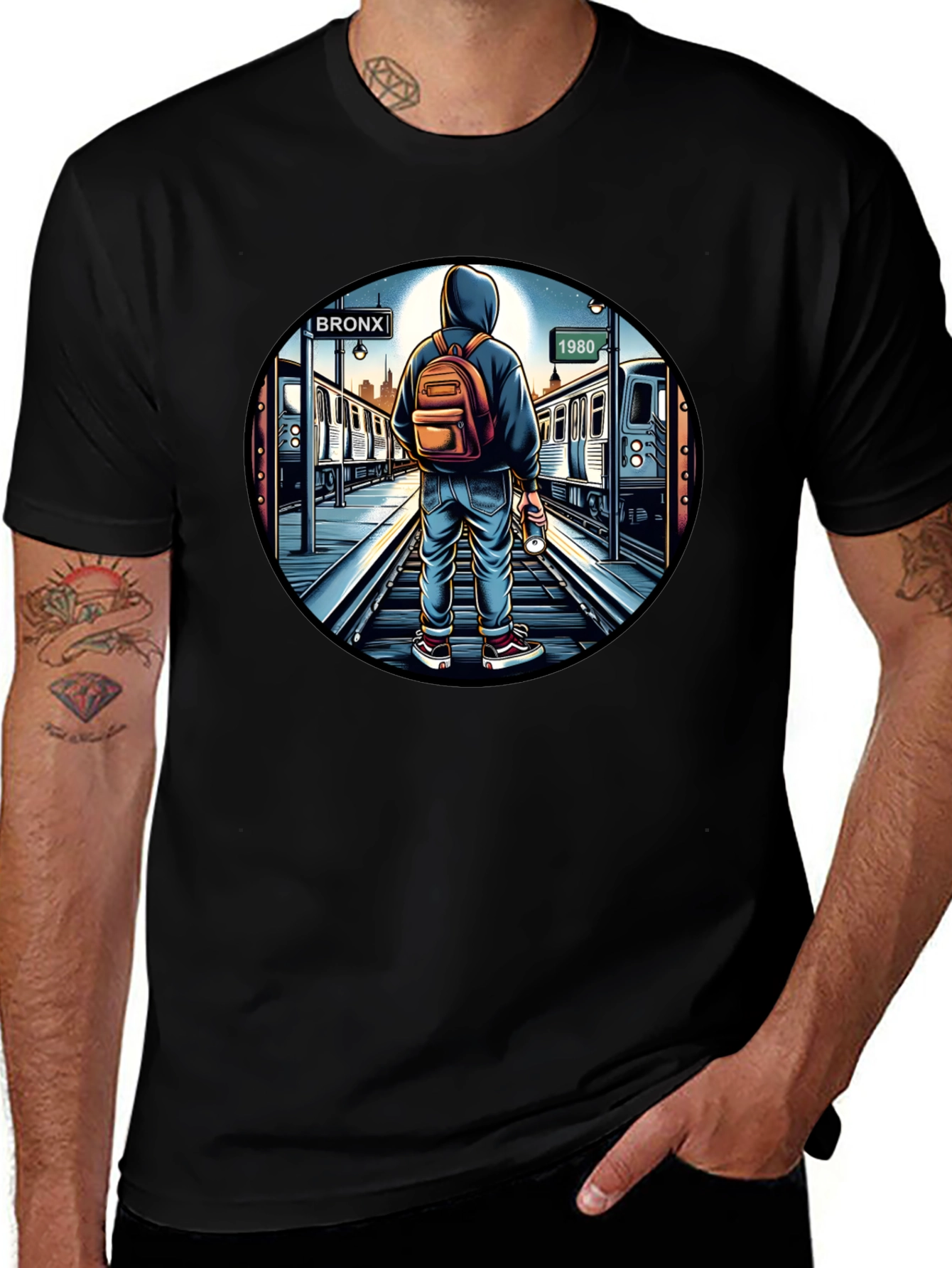 Bronx 1980s Subway Graphic Tee