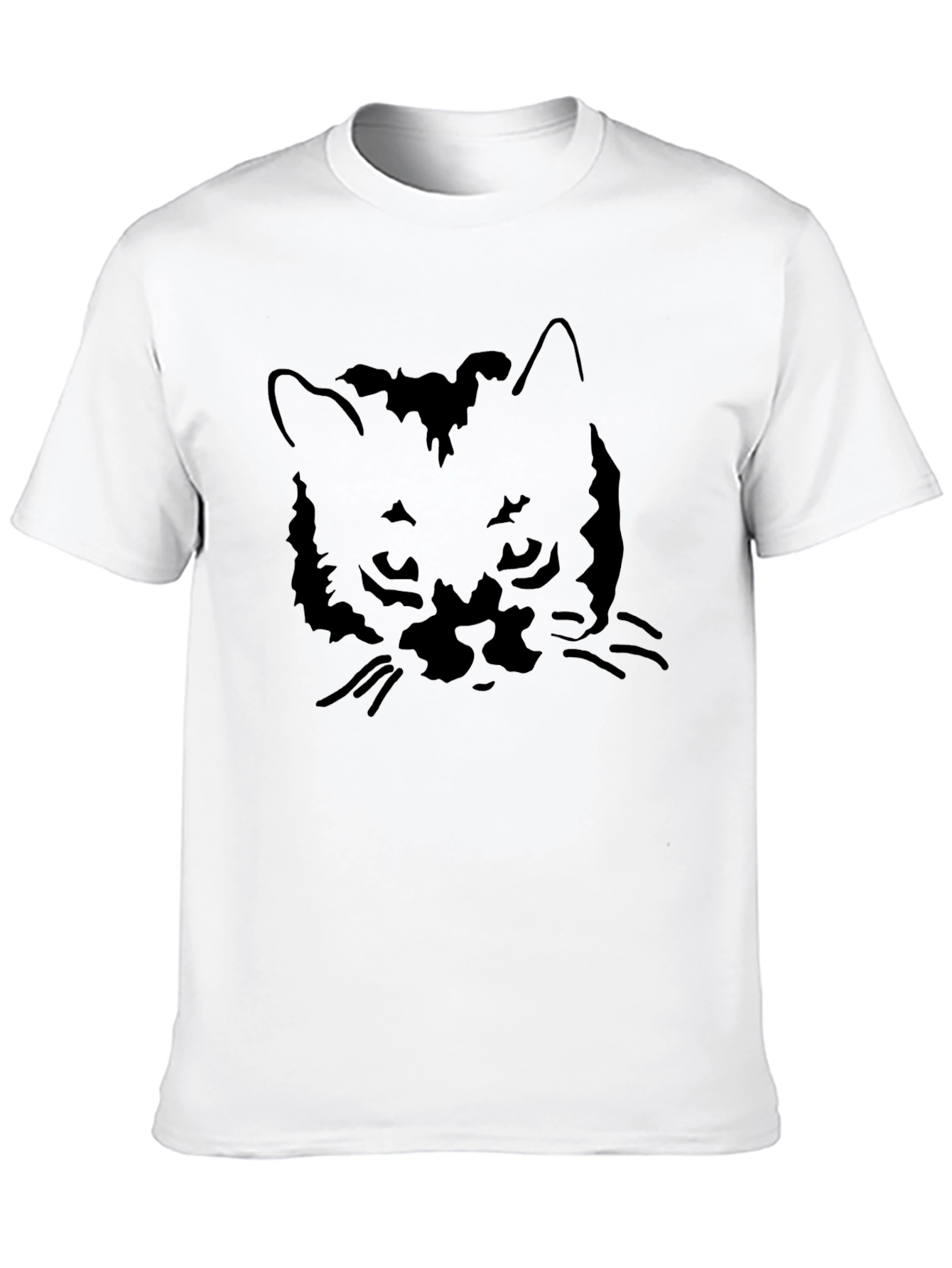 Black Cat Graphic Tee - Stylish Menswear