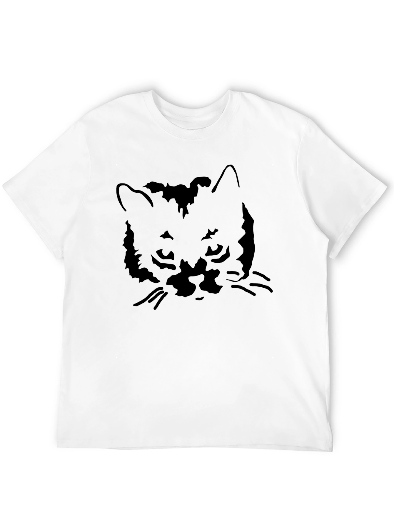 Black Cat Graphic Tee - Stylish Menswear
