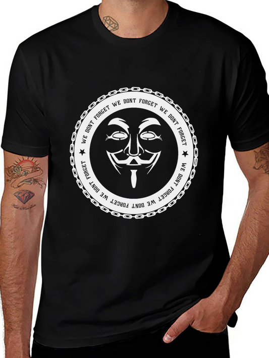 Anonymous We Dont Forget Graphic T-Shirt