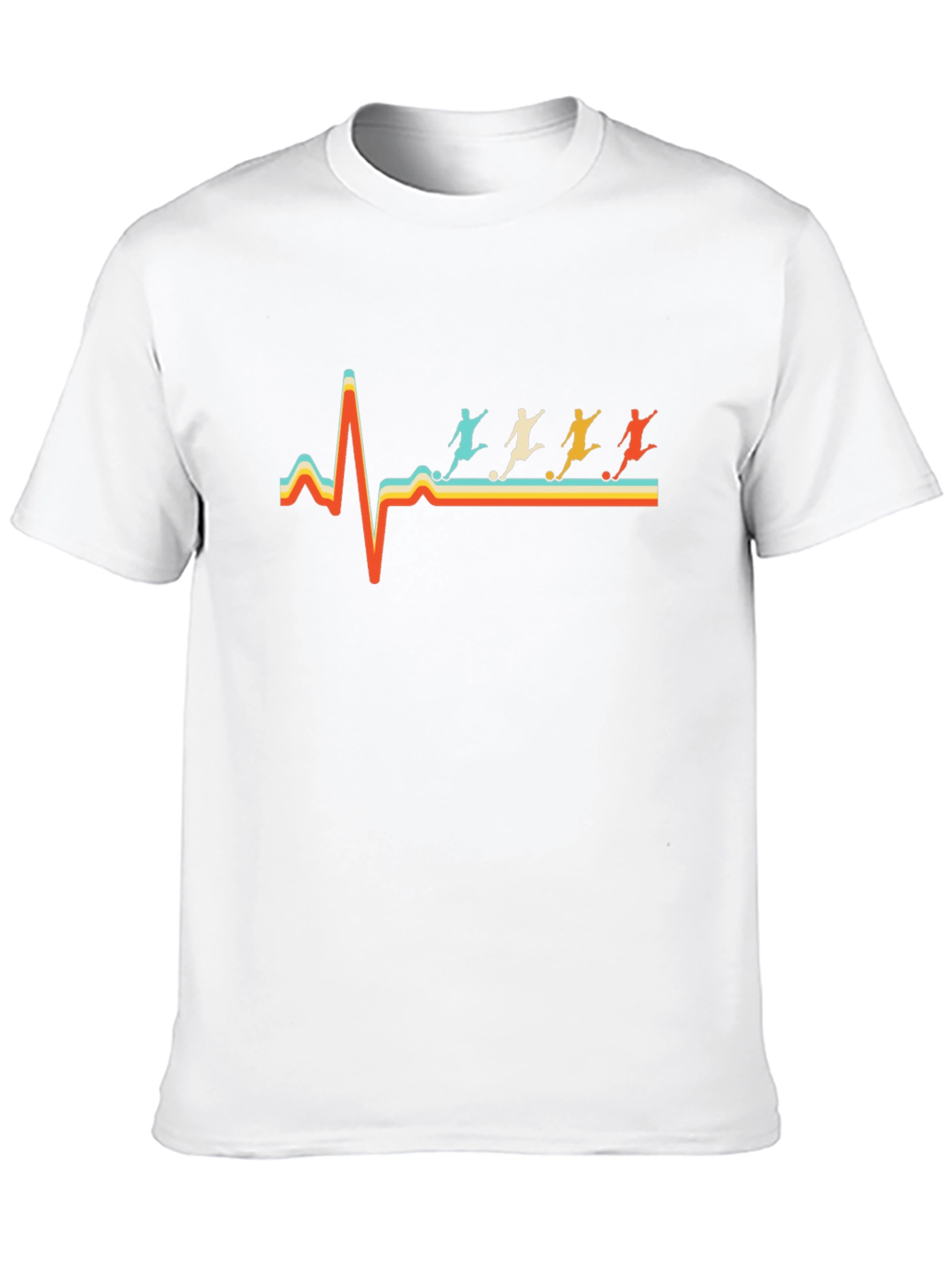 Soccer Heartbeat T-Shirt - Retro Graphic Tee