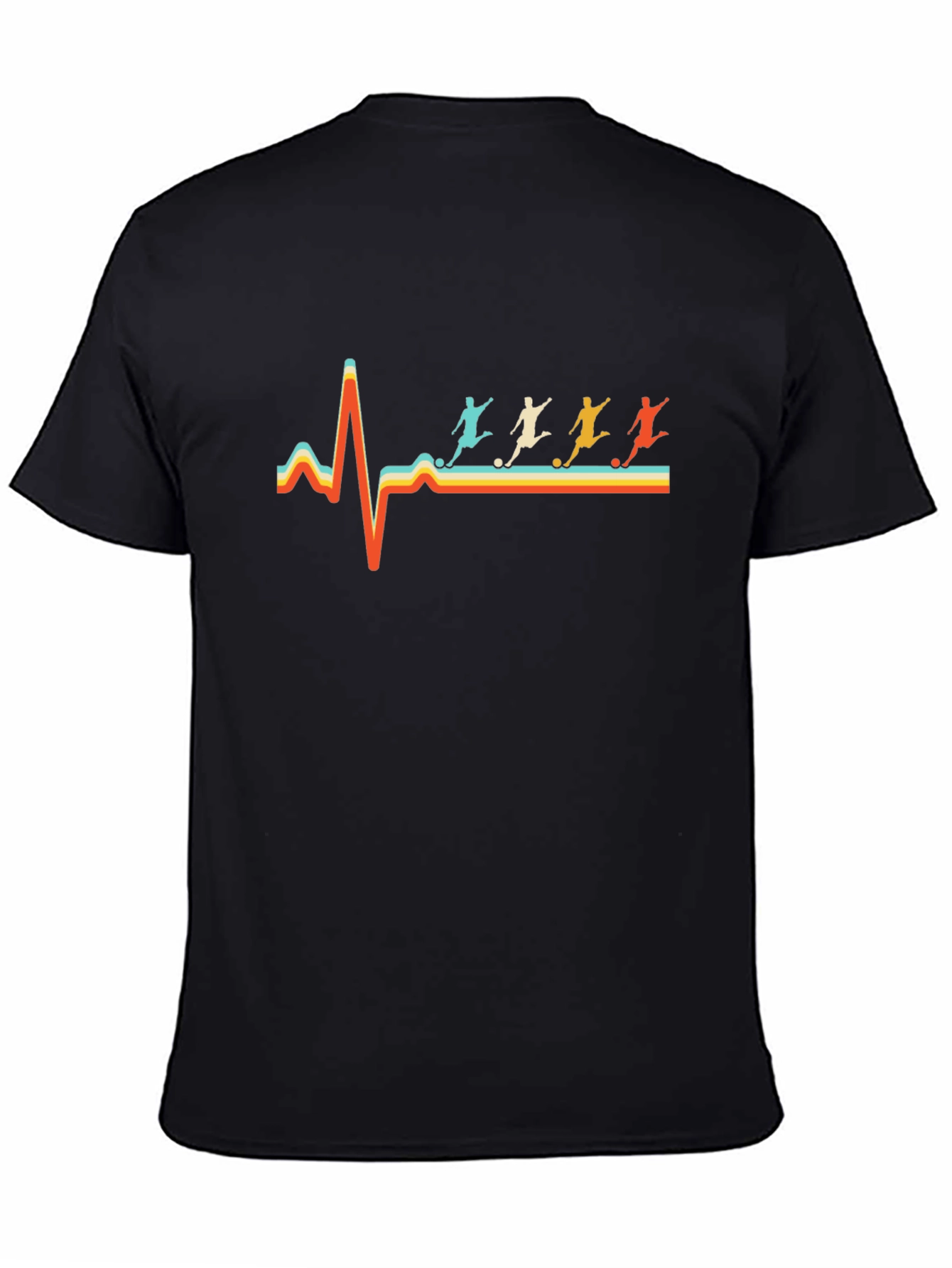 Soccer Heartbeat T-Shirt - Retro Graphic Tee