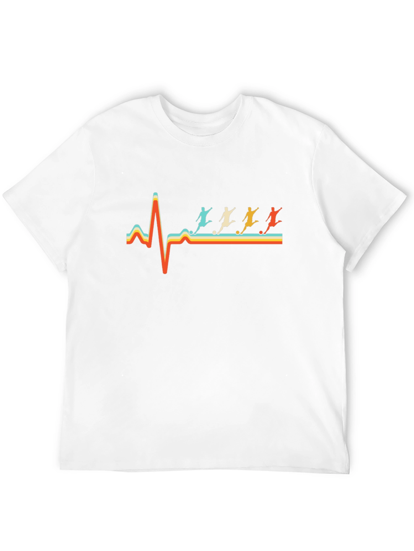 Soccer Heartbeat T-Shirt - Retro Graphic Tee