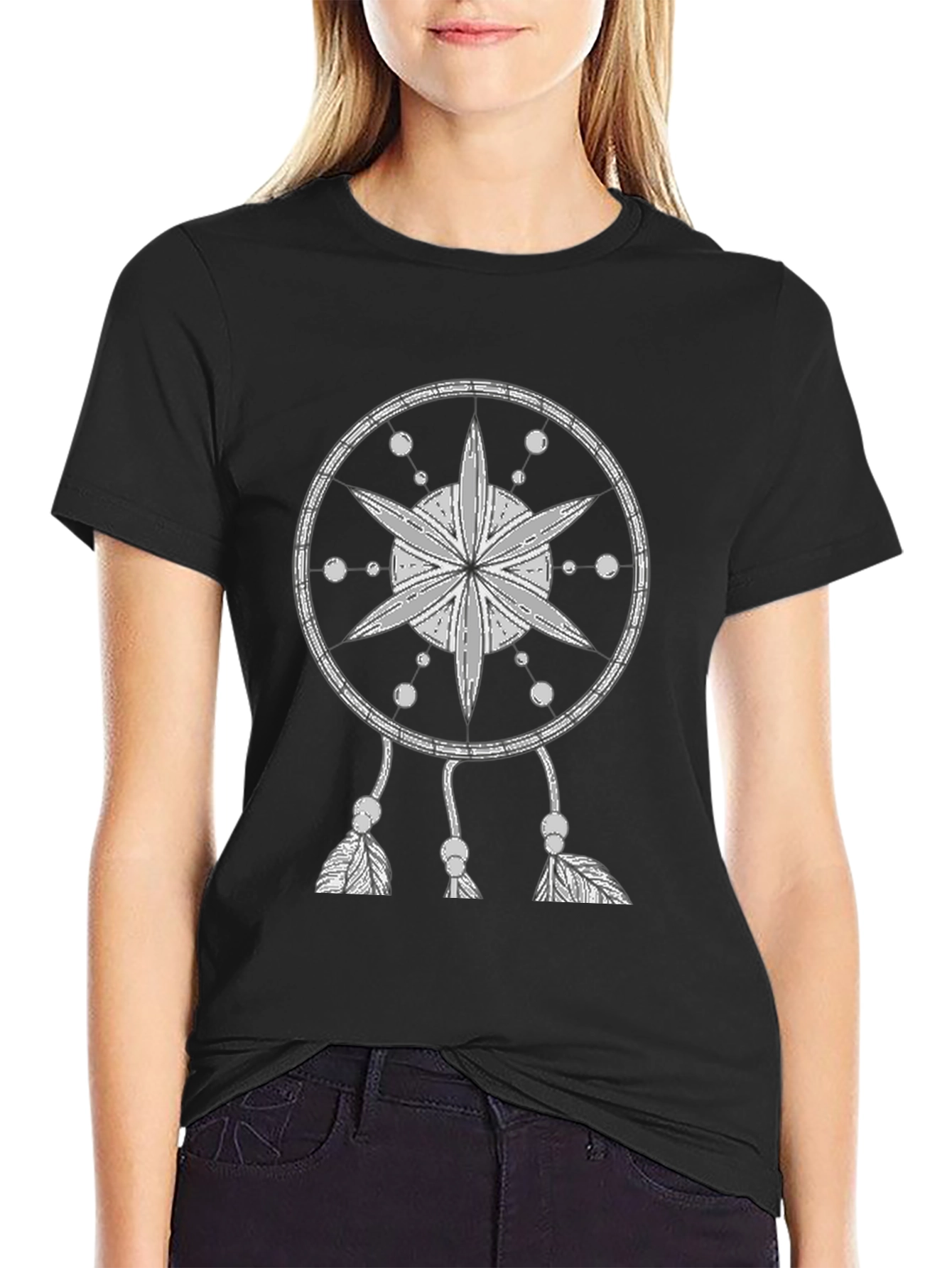 Dreamcatcher Graphic Tee - Unique Tribal Design