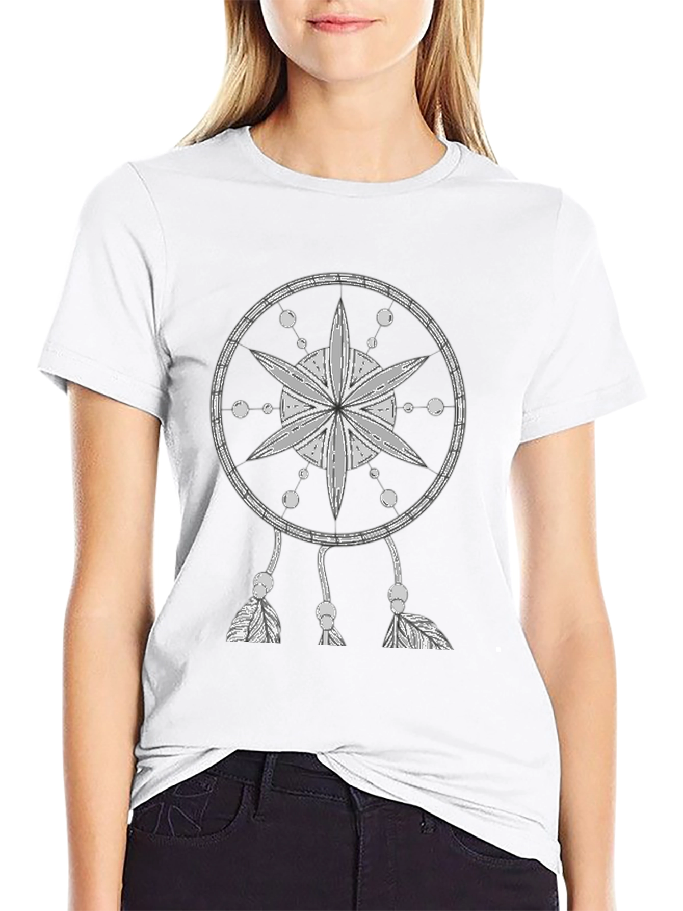 Dreamcatcher Graphic Tee - Unique Tribal Design