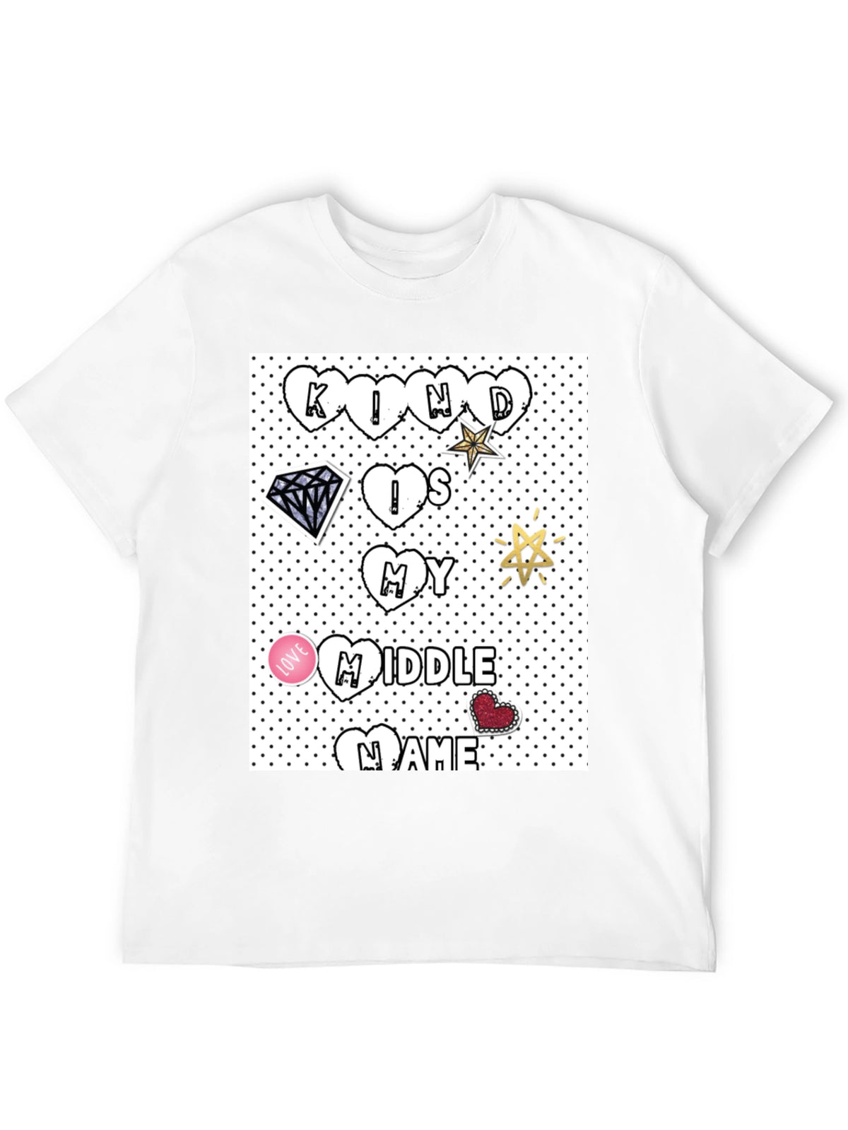 Kind is My Middle Name Black T-Shirt