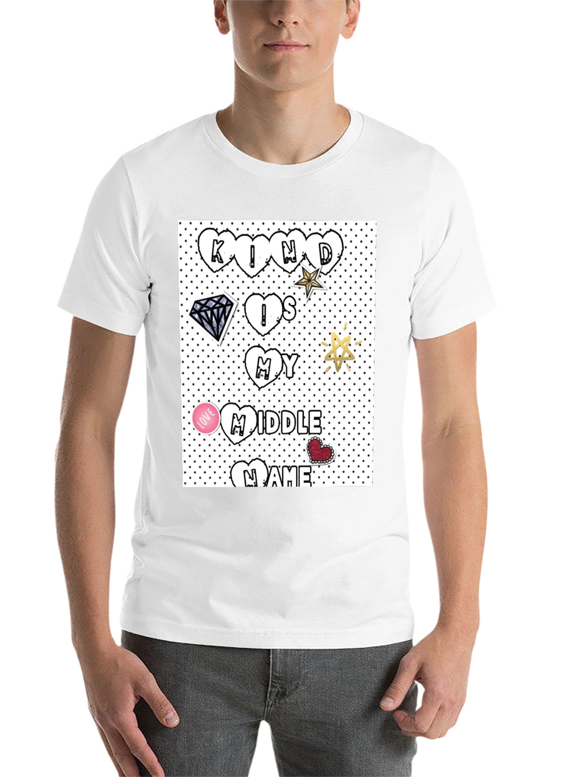 Kind is My Middle Name Black T-Shirt