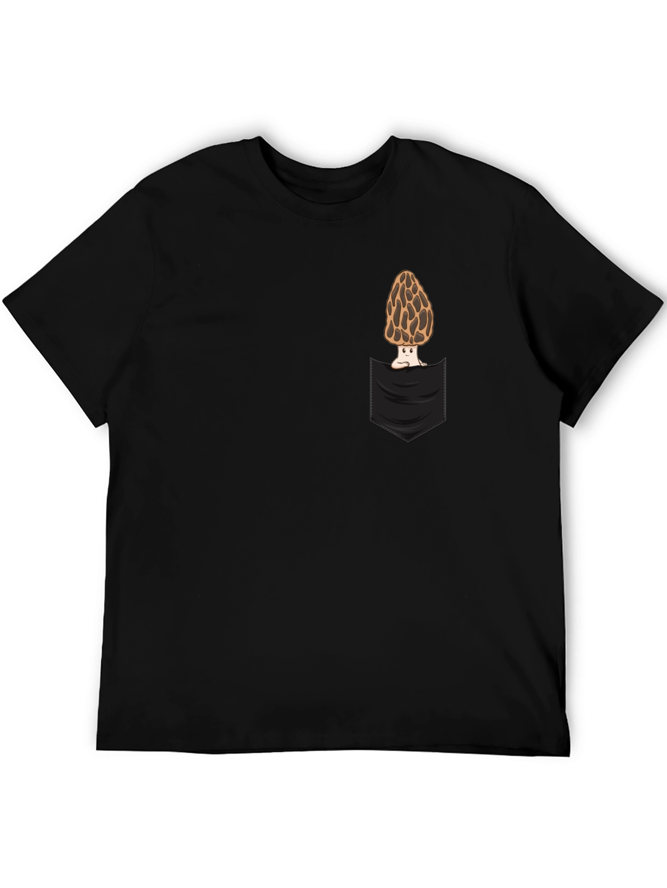 Mushroom Pocket T-Shirt - Unique Graphic Tee
