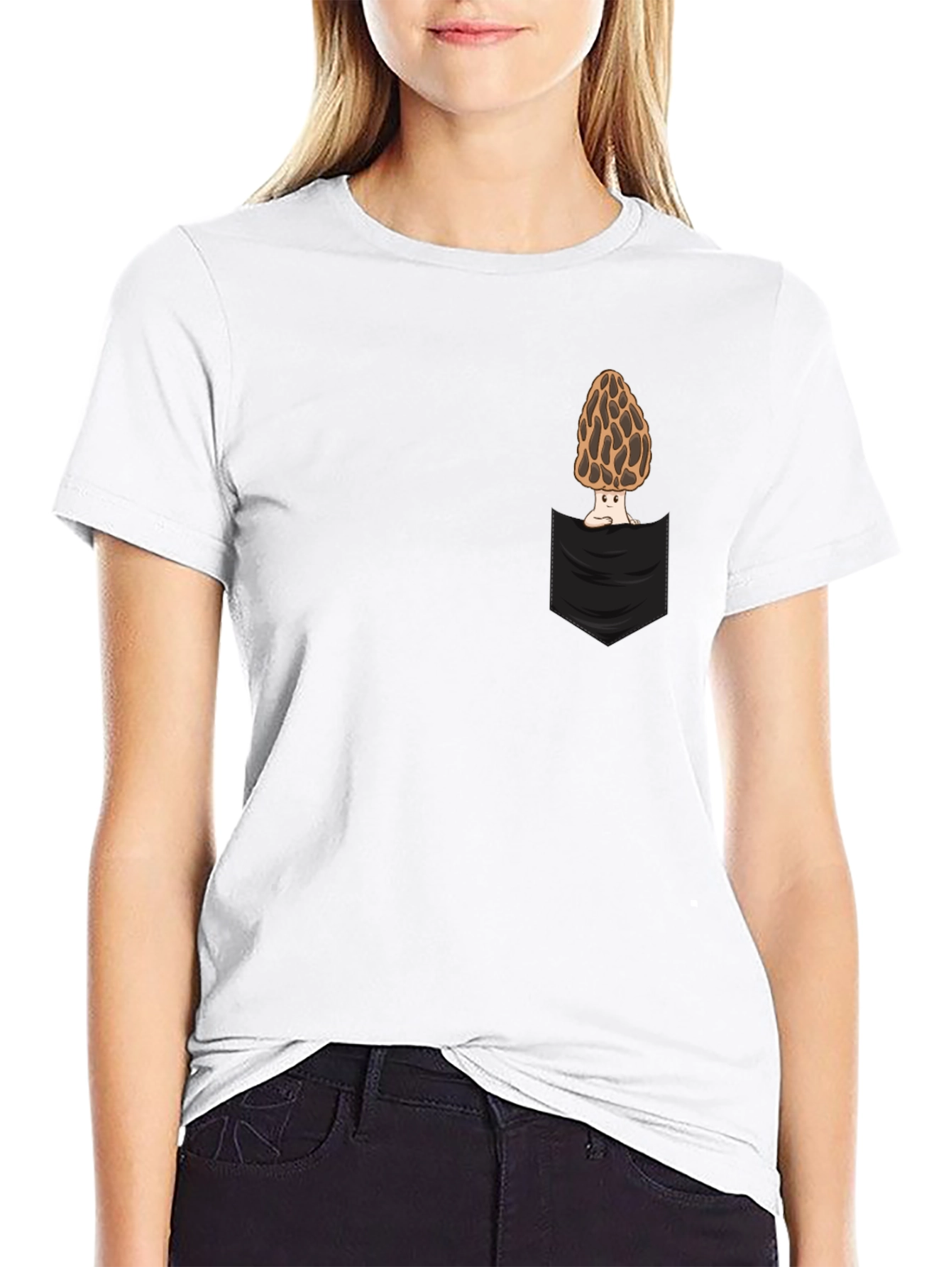 Mushroom Pocket T-Shirt - Unique Graphic Tee