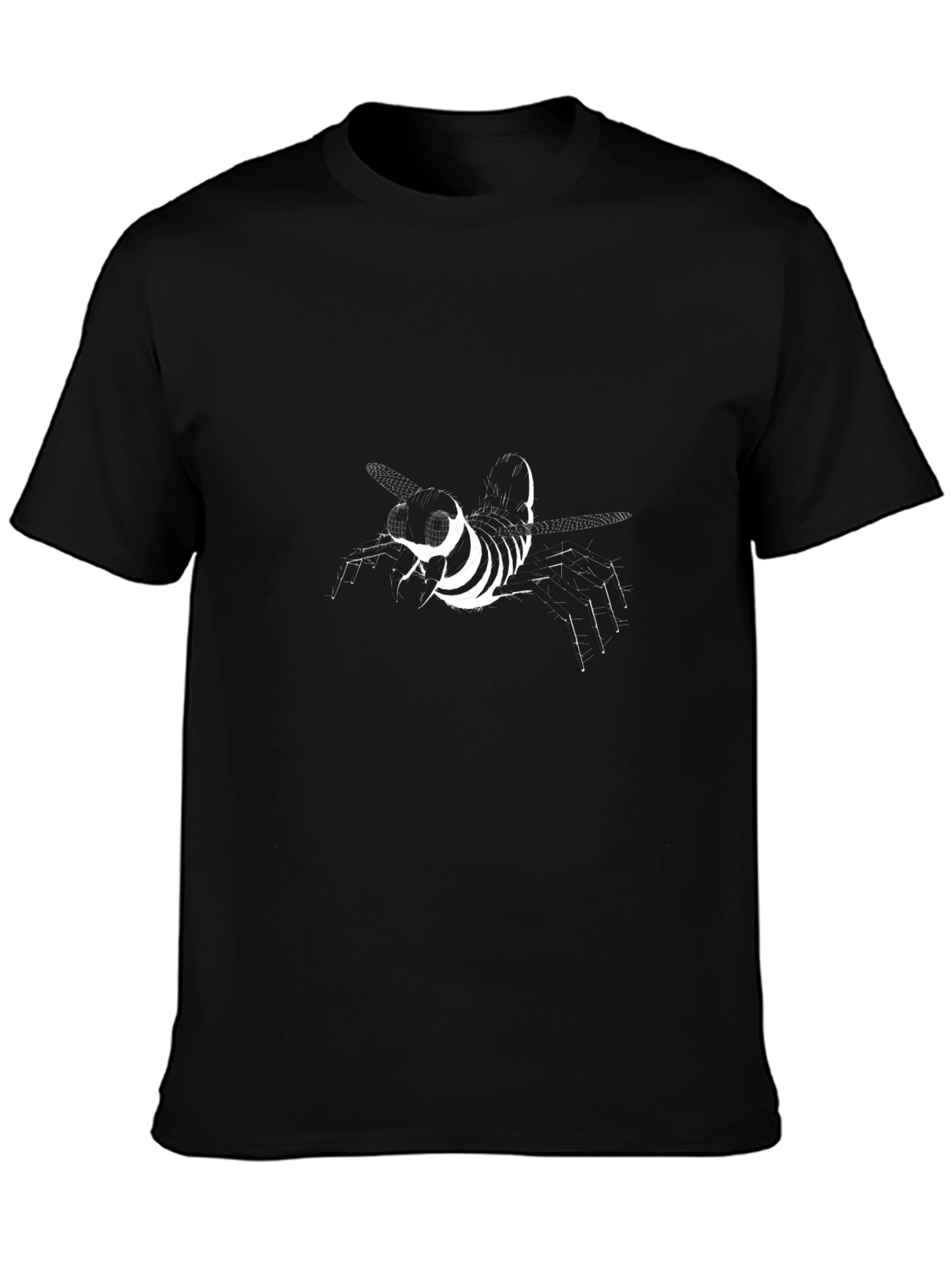 Modern Graphic Tee - Abstract Insect Design