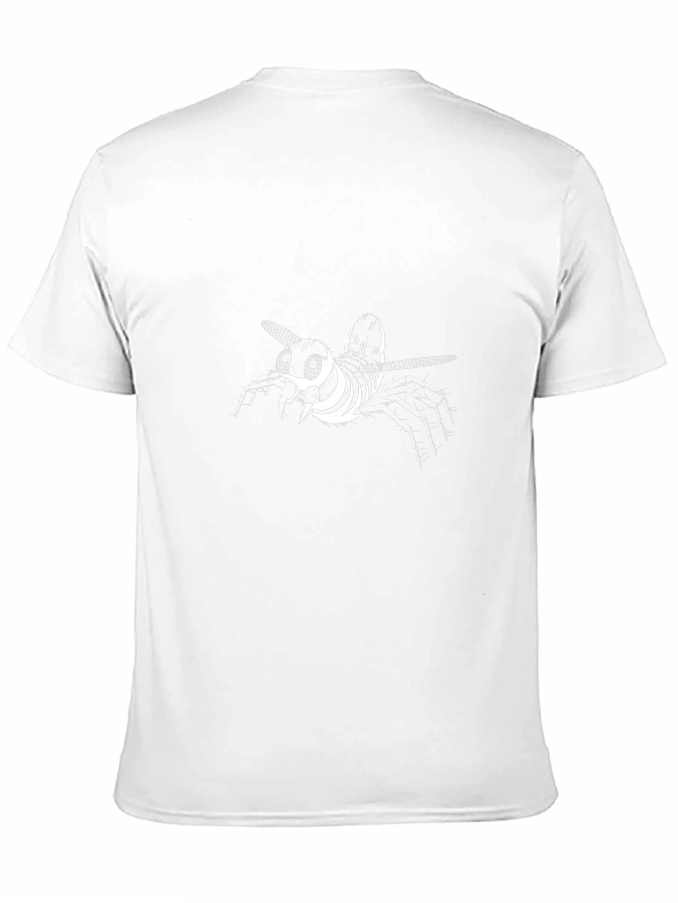 Modern Graphic Tee - Abstract Insect Design
