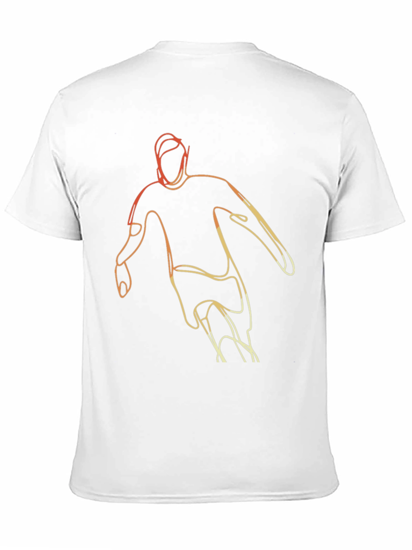 Line Art Sport Graphic Tee - Black