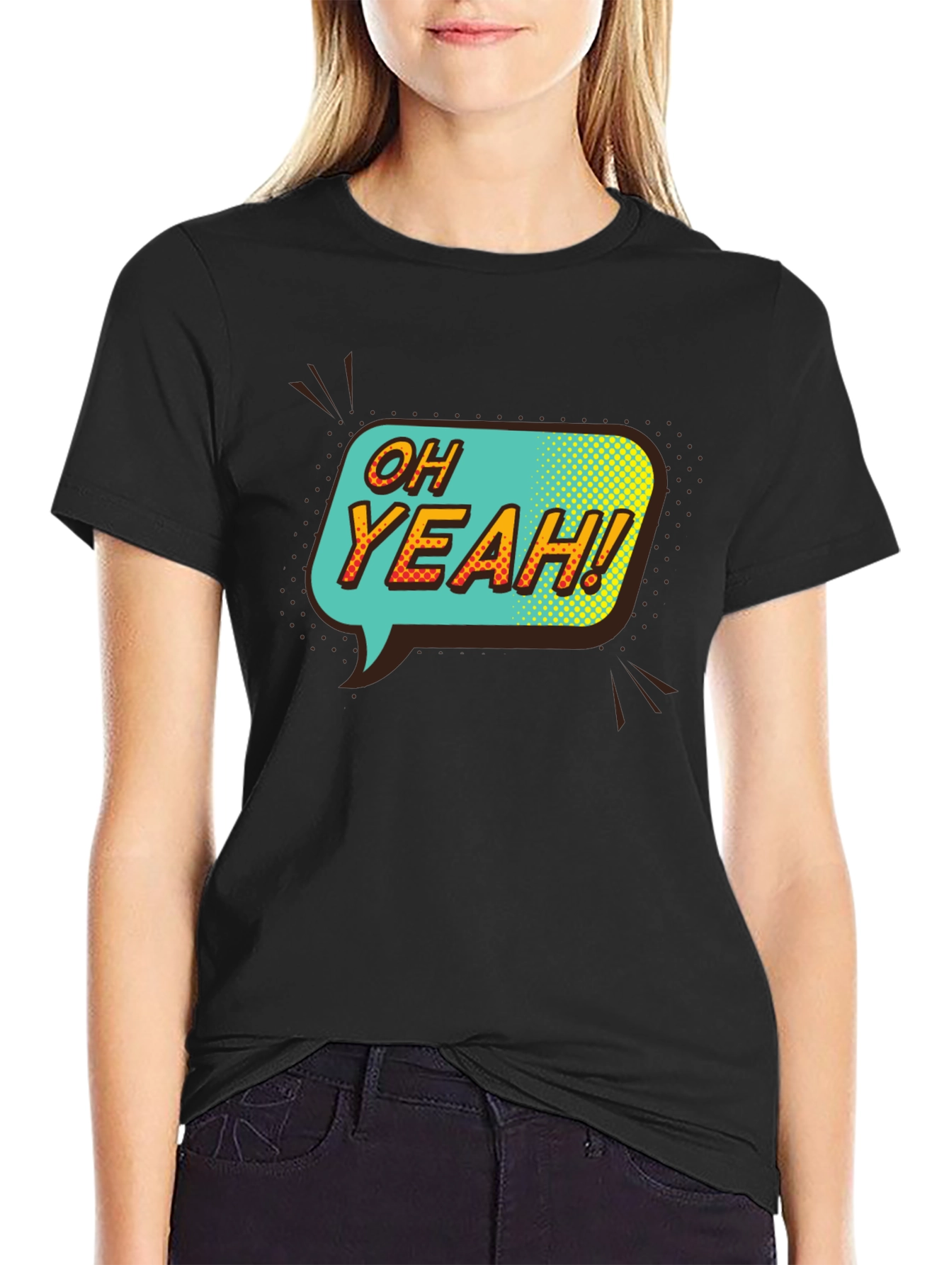 Oh Yeah! Graphic T-Shirt - Retro Pop Art Style