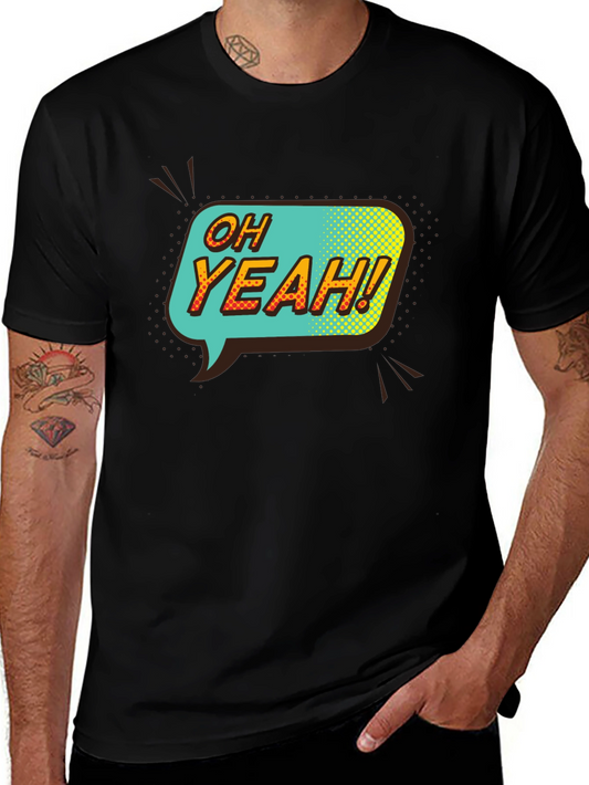 Oh Yeah! Graphic T-Shirt - Retro Pop Art Style