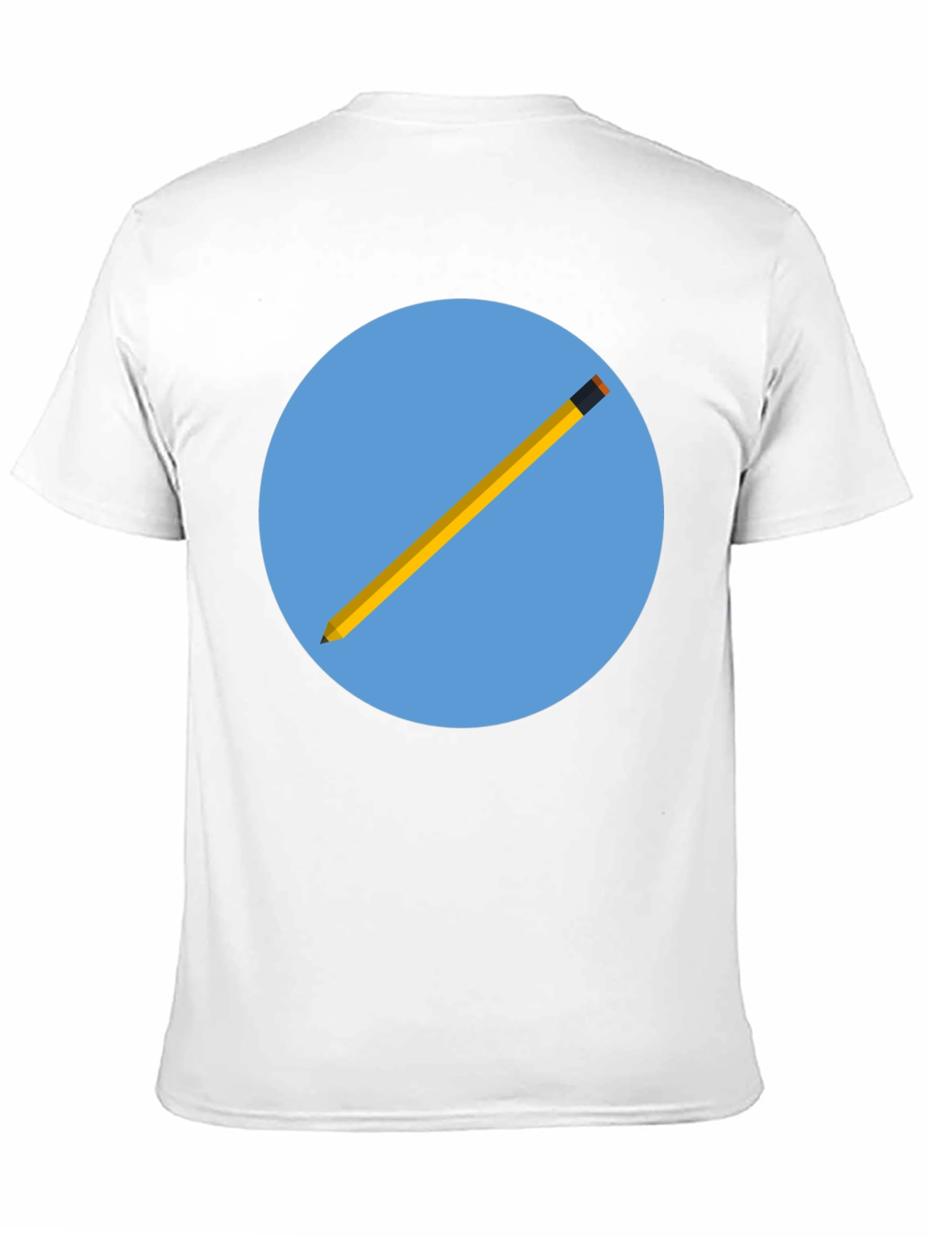Pencil Graphic Black T-Shirt - Artistic Design