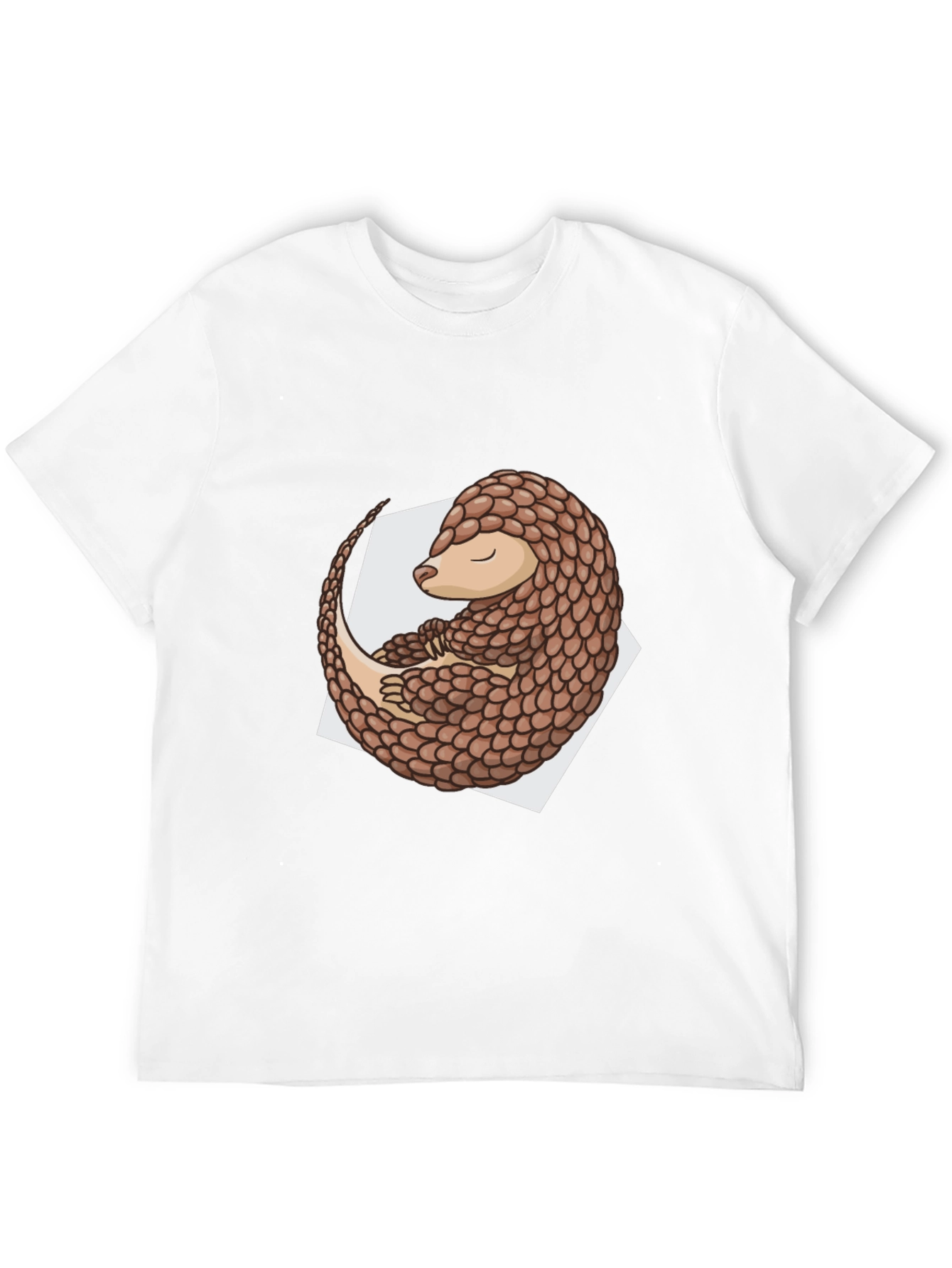 Pangolin Graphic Tee - Black Cotton Blend Shirt