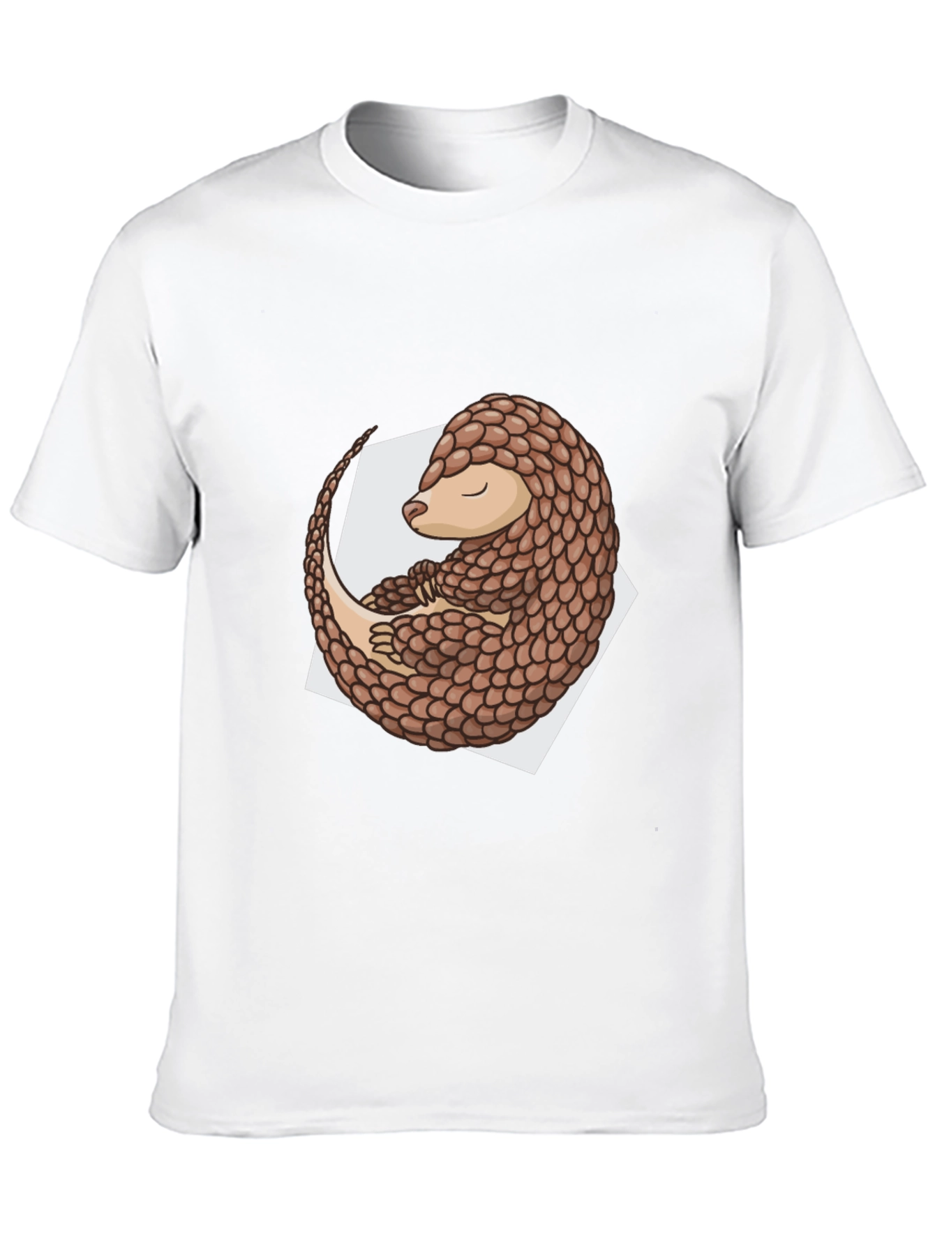 Pangolin Graphic Tee - Black Cotton Blend Shirt