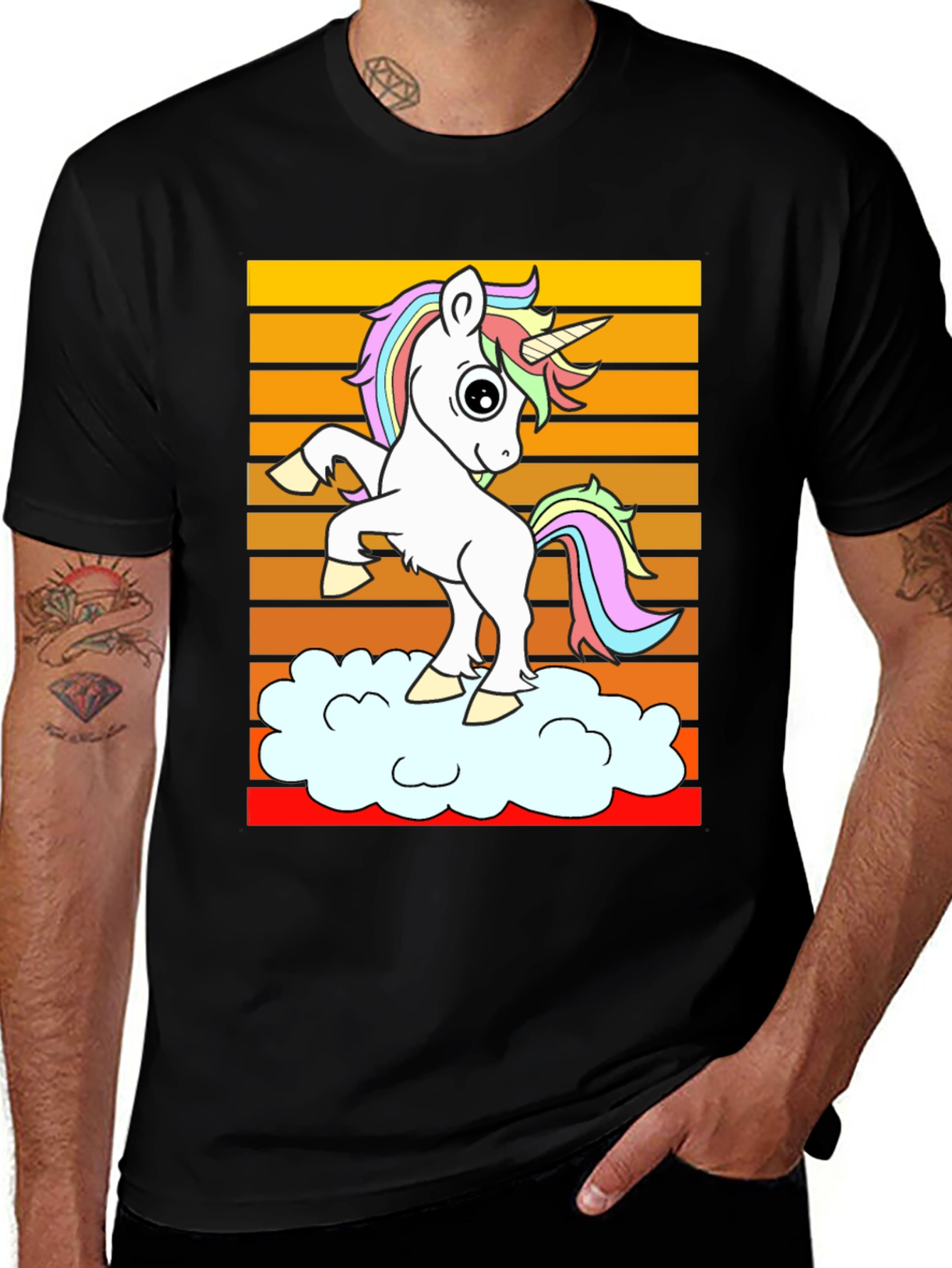 Unicorn Cloud Graphic T-Shirt