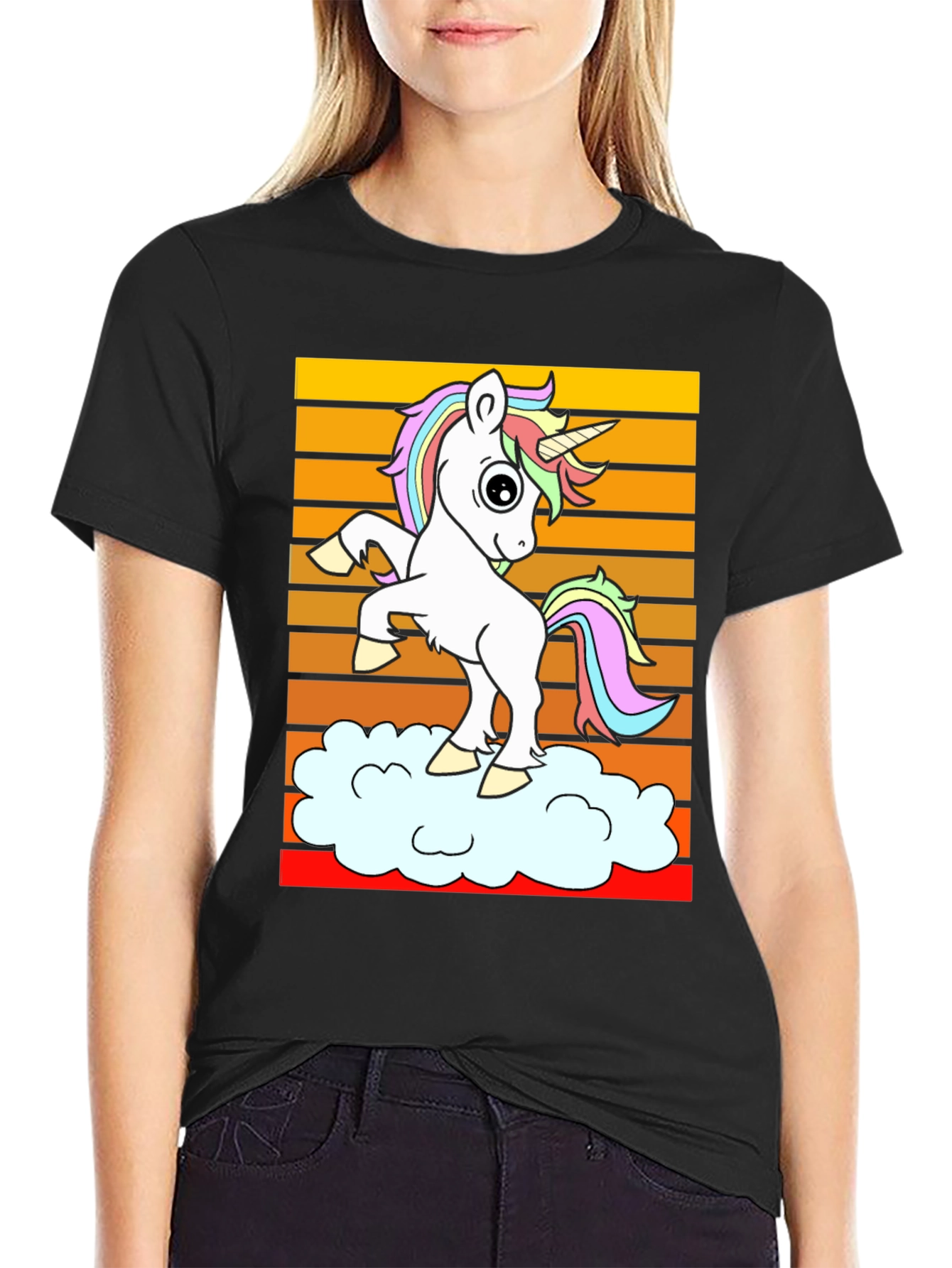 Unicorn Cloud Graphic T-Shirt